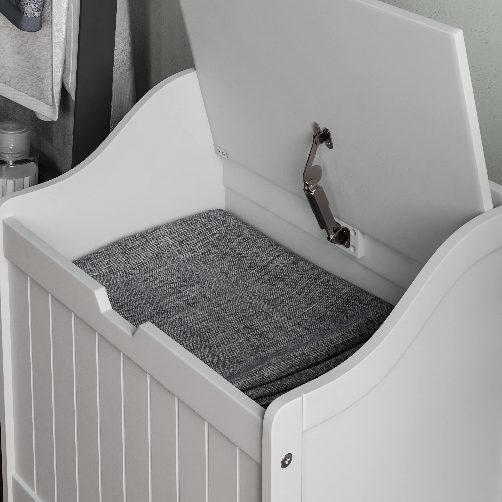 Bath Vida Priano Wooden Wall Cabinet - White Finish | MDF Construction | Versatile Storage 4