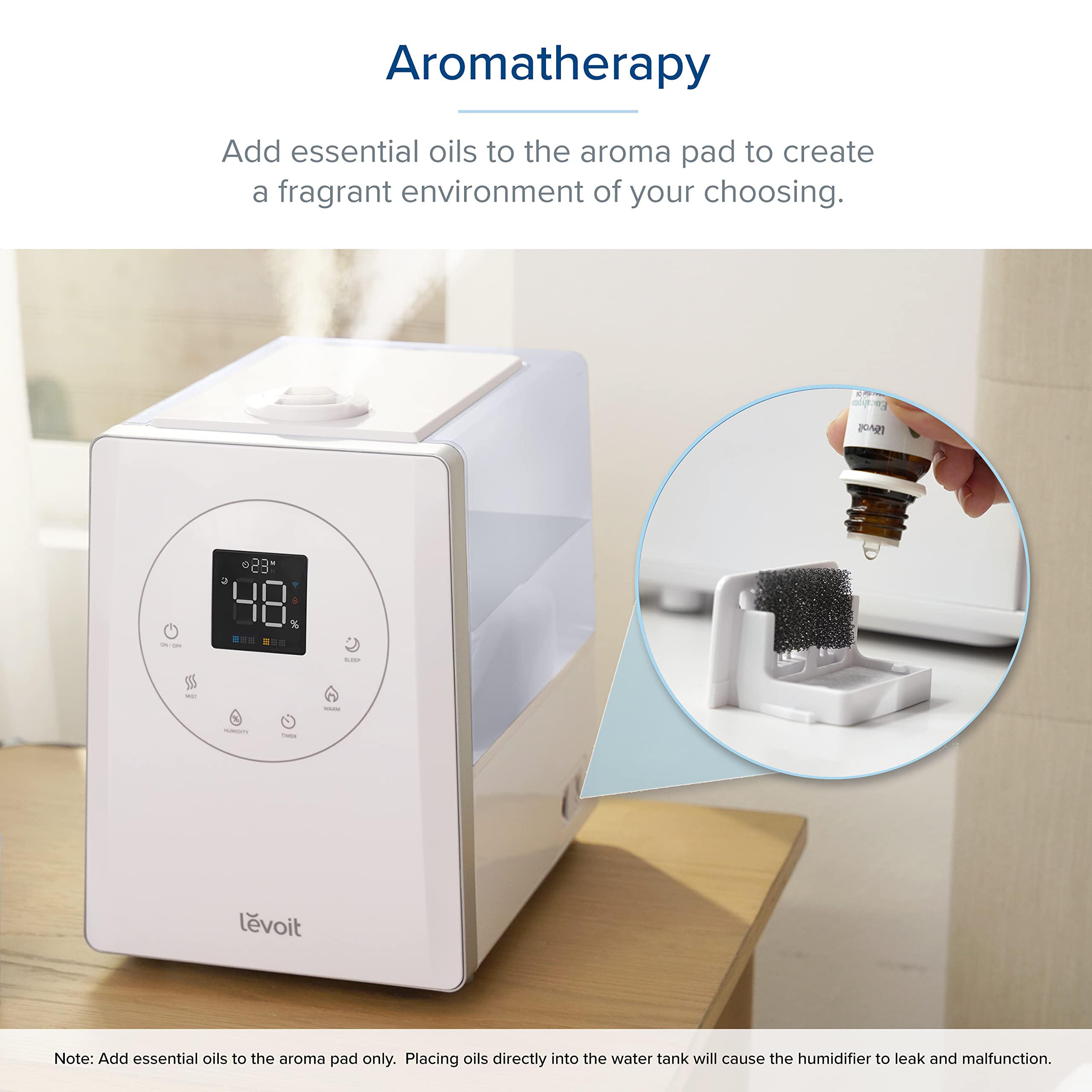 Levoit Smart Humidifier - 6L Warm & Cool Mist | Up to 50 Hour Runtime | App & Voice Control 9