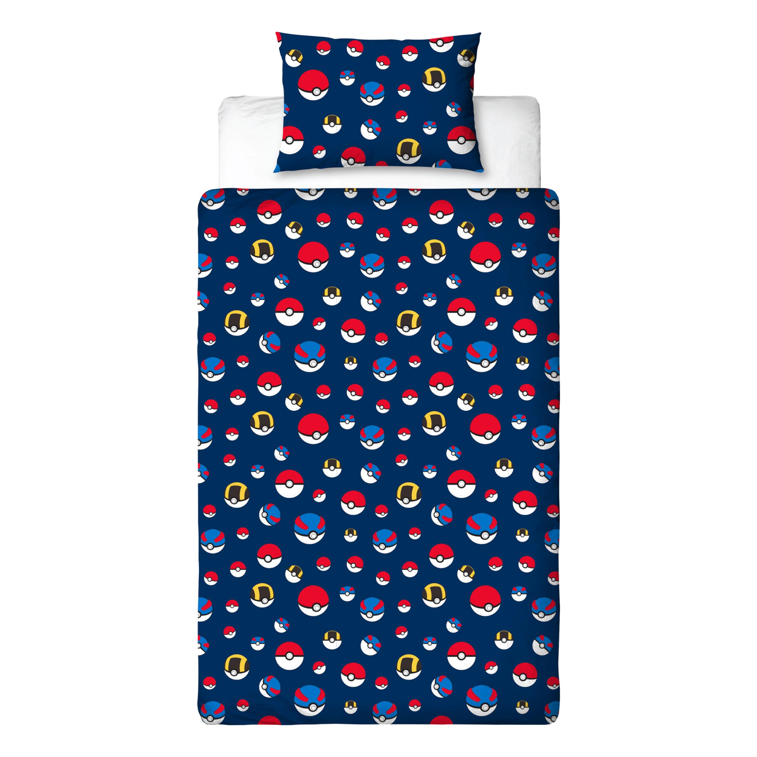 Pokémon Single Duvet Cover and Pillowcase Set - Reversible Pikachu & Starters Design | UK Single Size 3