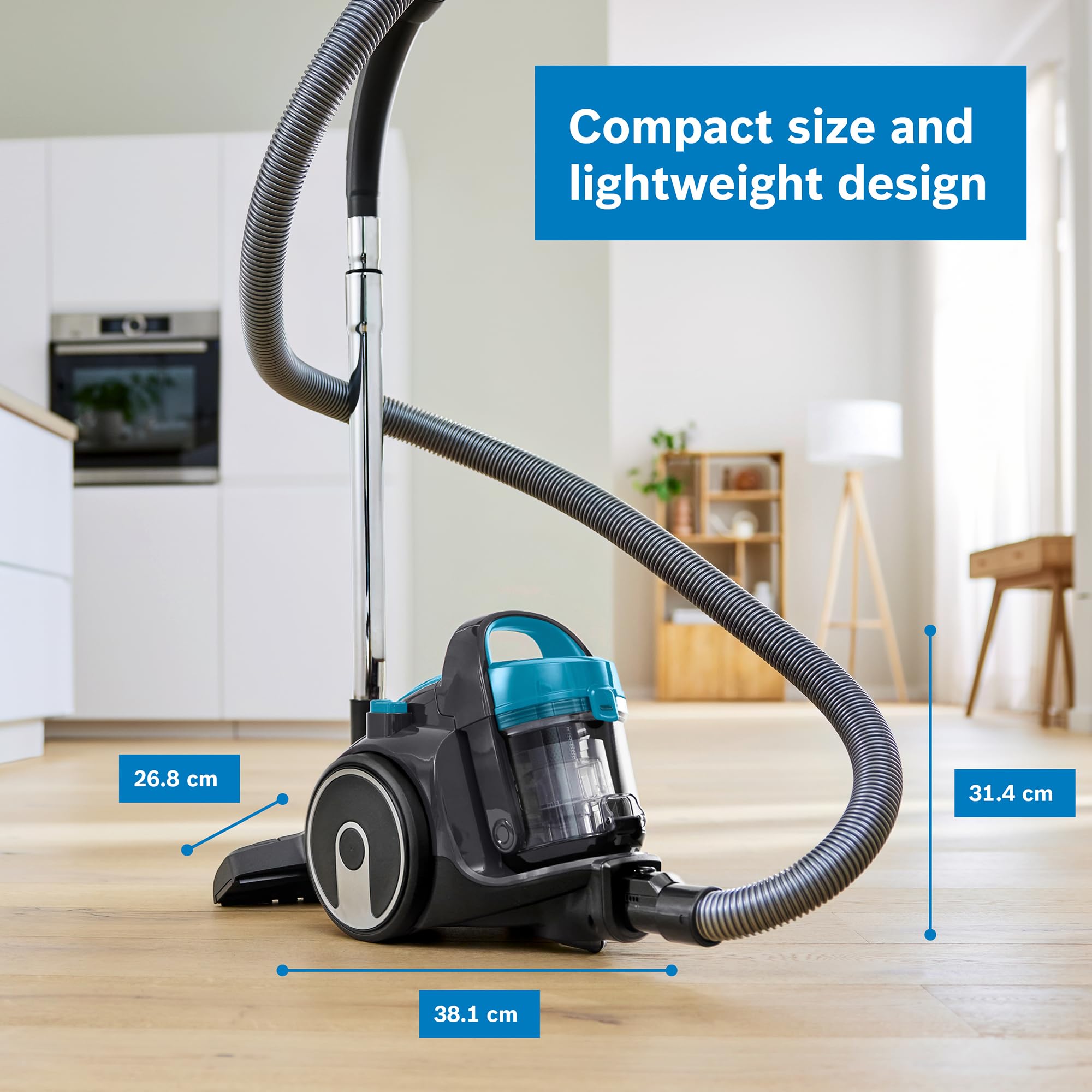 Bosch Series 2 BGS05BU2GB Bagless Cylinder Vacuum - 700W Power | 1.5L Capacity | Turquoise 4
