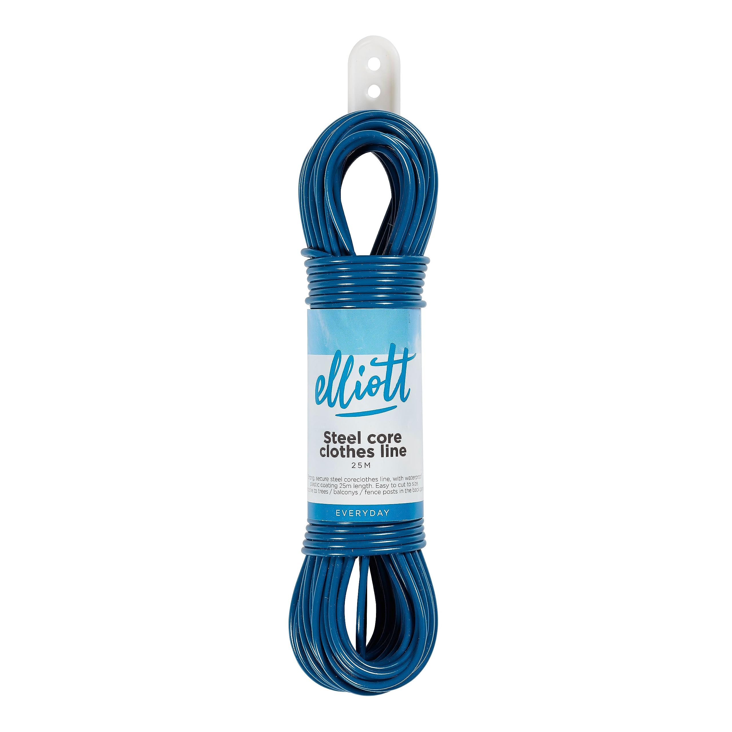 Elliott Steel Core Clothes Line - Extra Strong Durability | 25 Metre Length | Navy Blue
