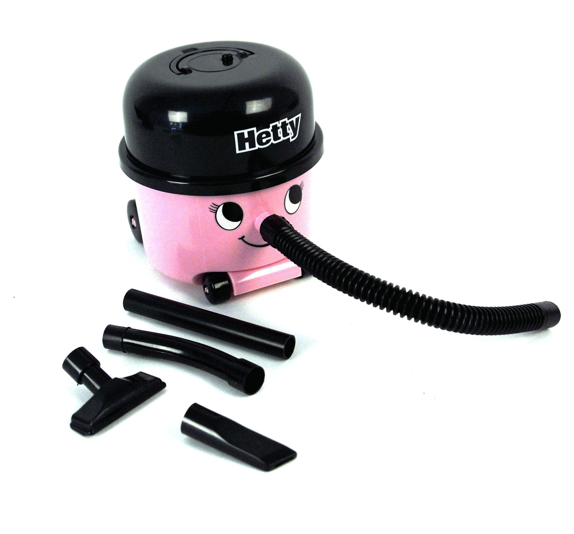 Paladone Hetty Hoover Desk Vacuum - Officially Licensed Henry Hoover, Pink Mini Cordless Cleaner 4