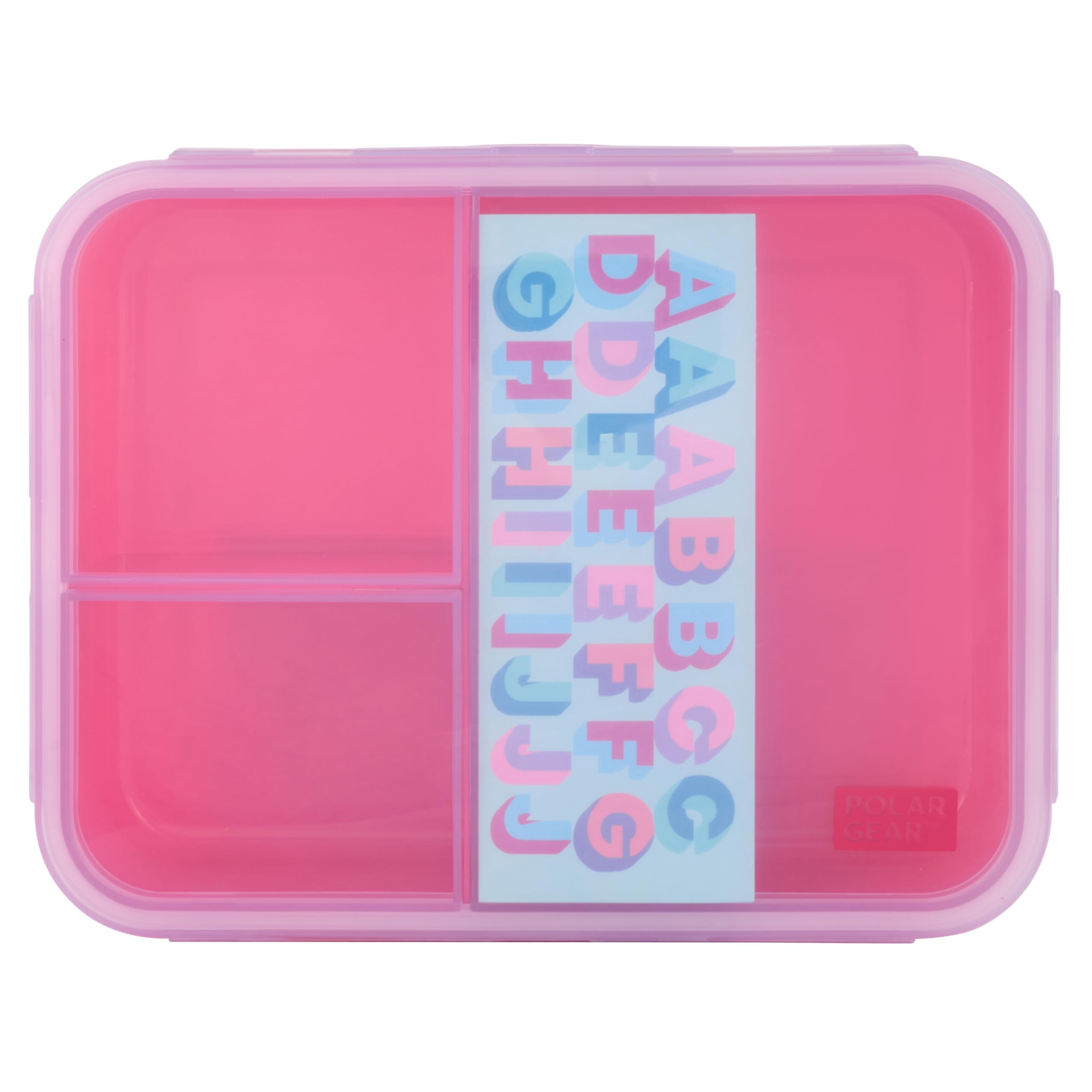 Polar Gear Decorate Me Lunch Box - 3 Compartments, Leakproof, Personalization Stickers | Lilac/Rose 1