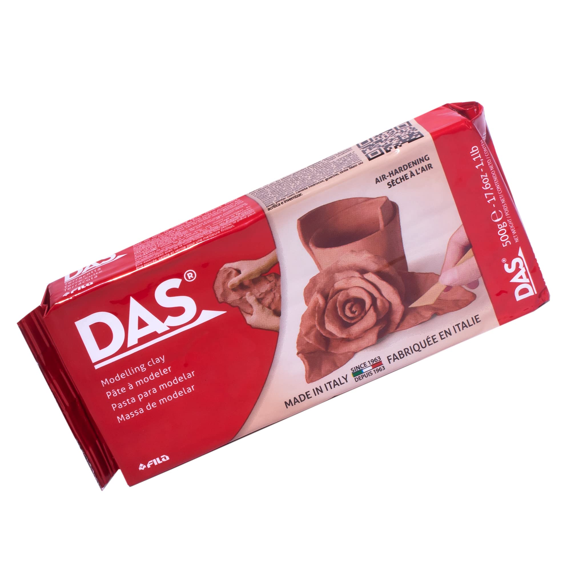 DAS Terracotta Air-Hardening Modelling Clay - 500g | Dries in 12-24 Hours 1