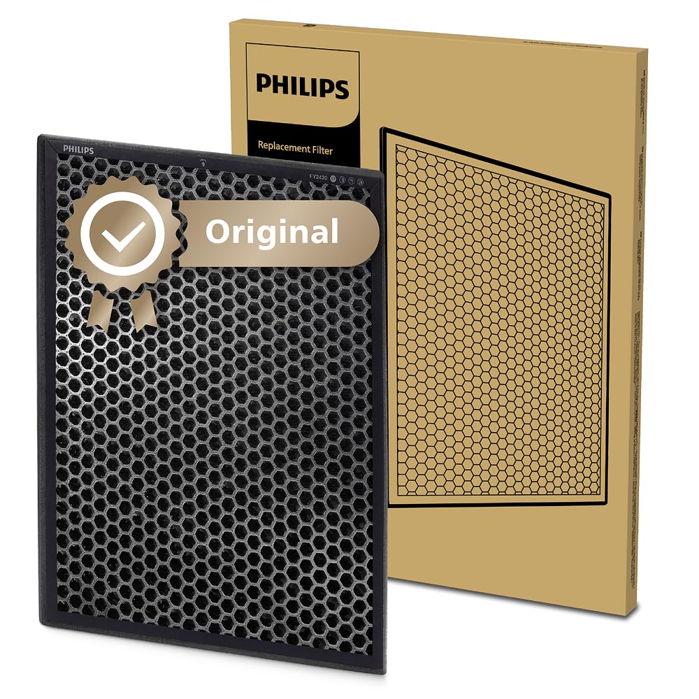 Philips Active Carbon Replacement Filter FY2420/30 for Air Purifier | Up to 12 Months Life | Removes Gases & Odors 1