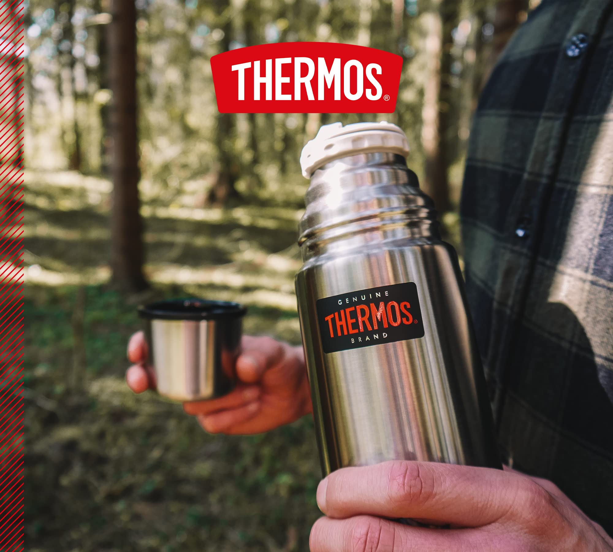 Thermos 0.35L Light & Compact Stainless Steel Vacuum Flask | Keeps Drinks Hot/Cold All Day 6