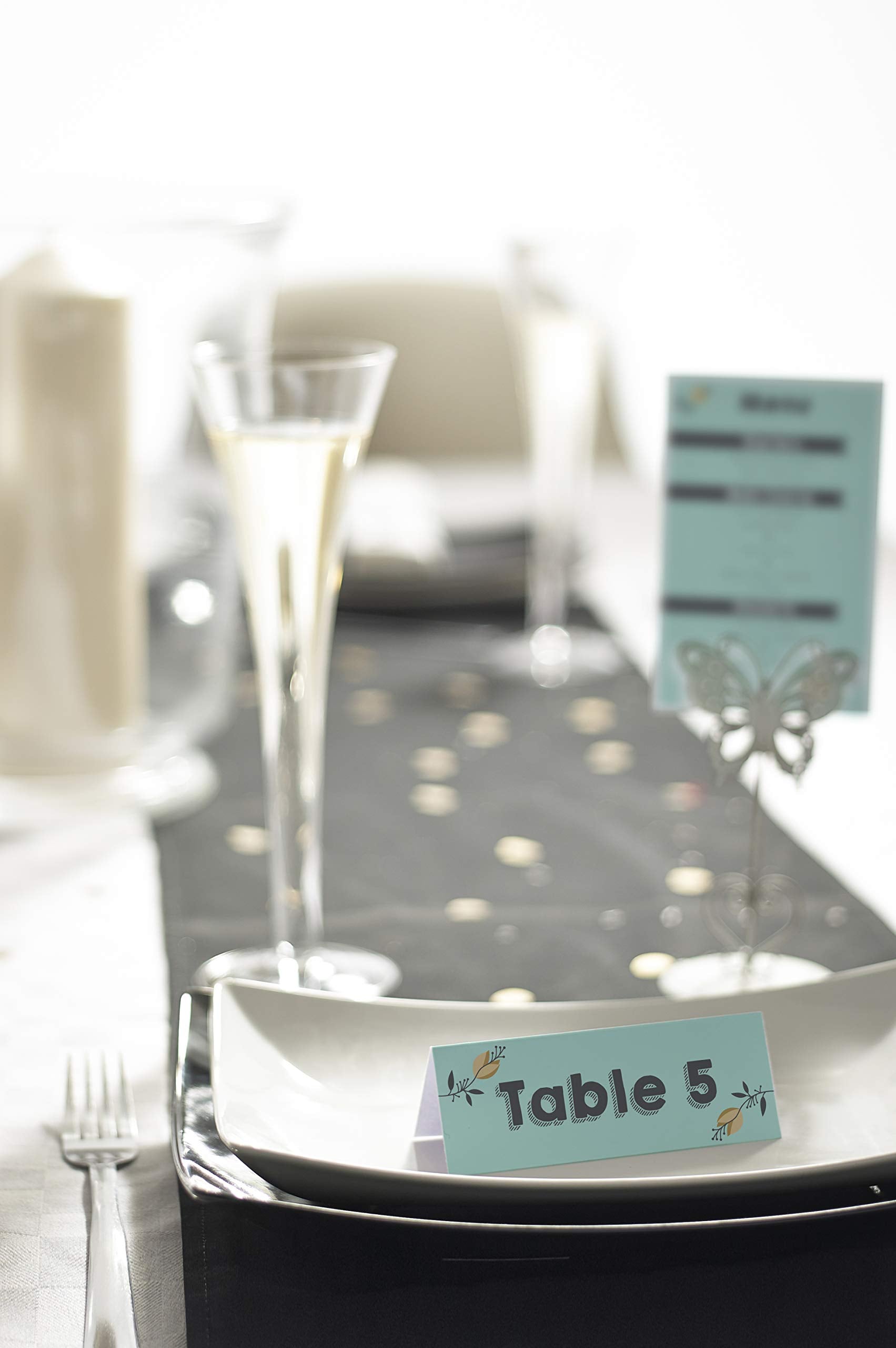 AVERY Printable Double Sided Place Cards - 110 x 40 mm, 4 Cards/Sheet, 100 Cards Pack, 185gsm, White 6