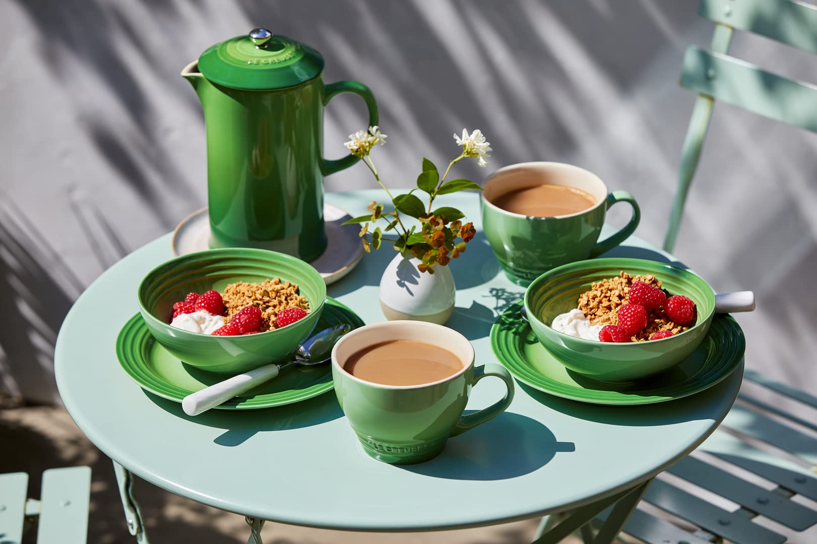 LE CREUSET Stoneware Cafetière French Press - 1 Litre Capacity | Bamboo | Dishwasher Safe 7