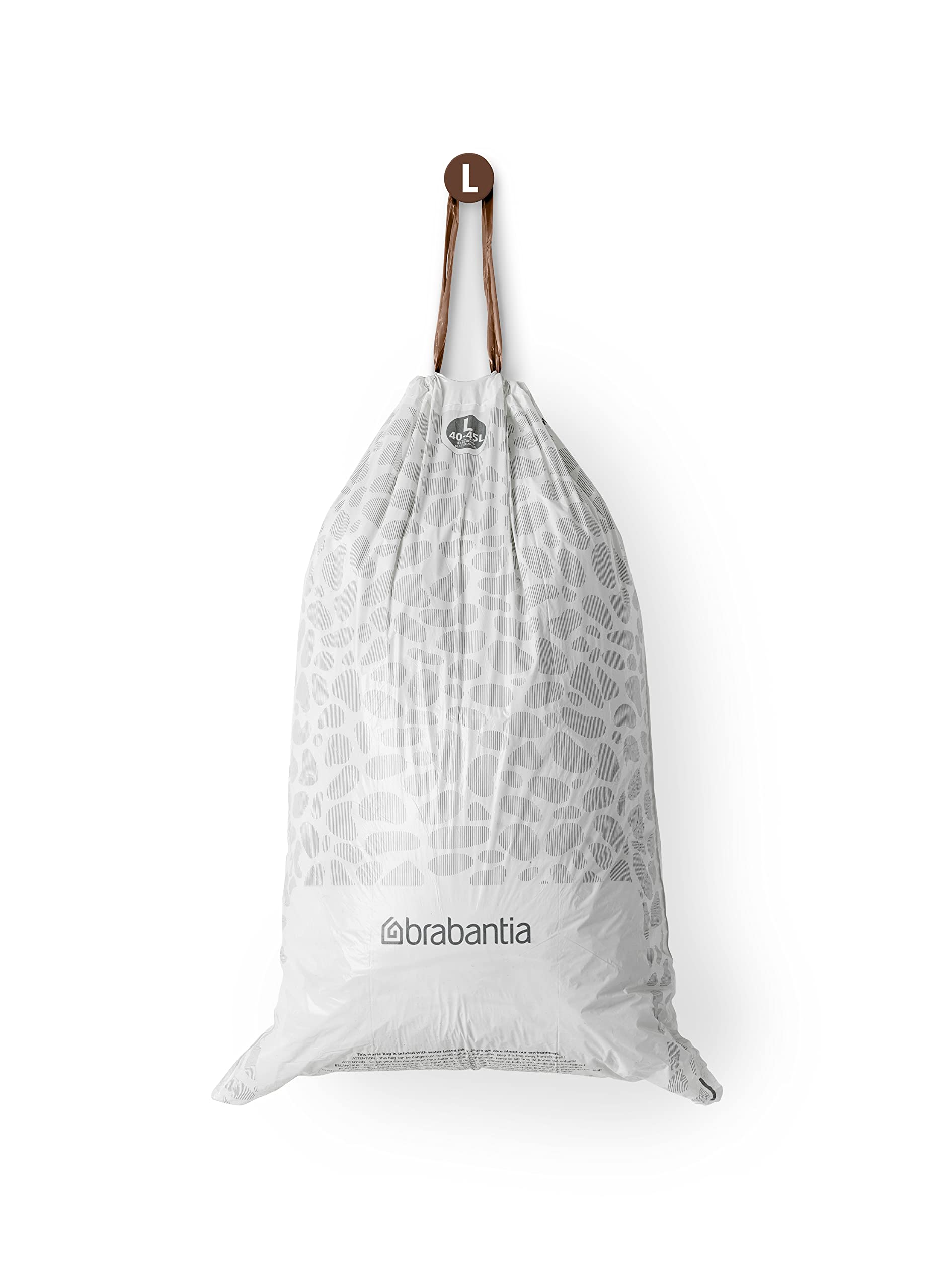 Brabantia PerfectFit Bin Liners - Size L (40-45L) | 120 Bags | White | Tear-Resistant 6