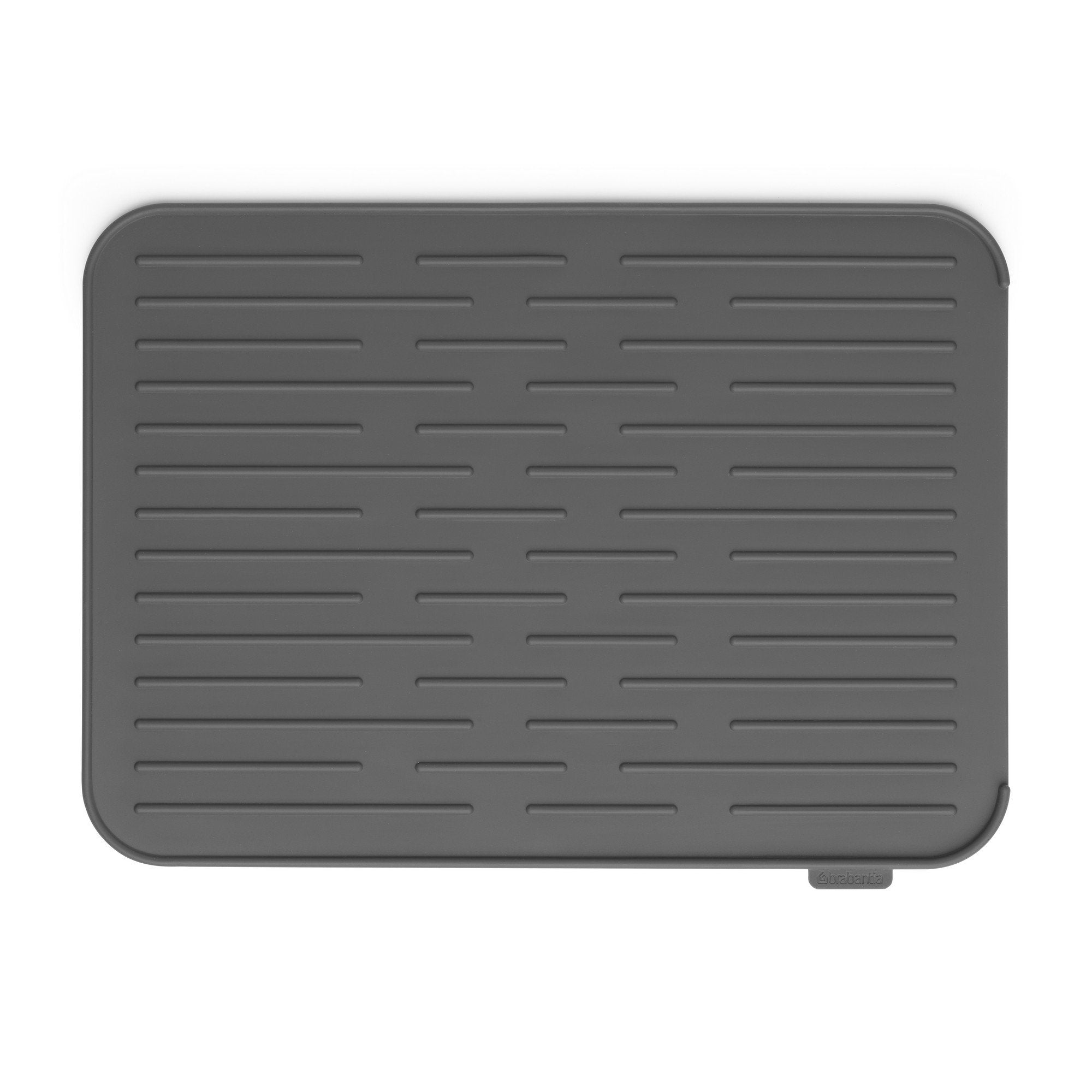 Brabantia Silicone Dish Drying Mat - Non-Skid, Dishwasher Safe | 43.8 x 32.5 cm | Dark Grey 1