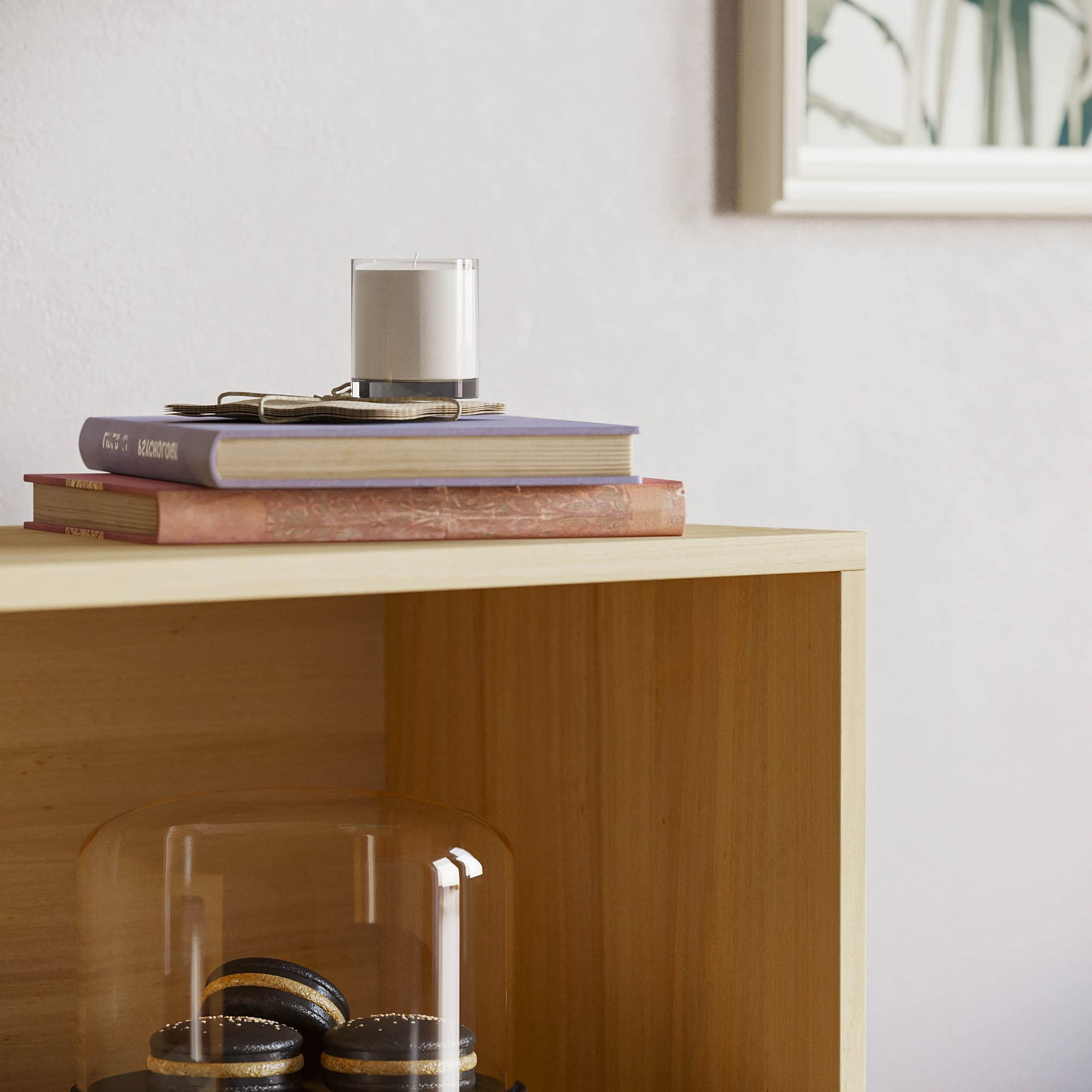 Vida Designs Cambridge 3 Tier Low Bookcase - Oak Wood Shelving | H 75 x W 60 cm | Chipboard & MDF 5