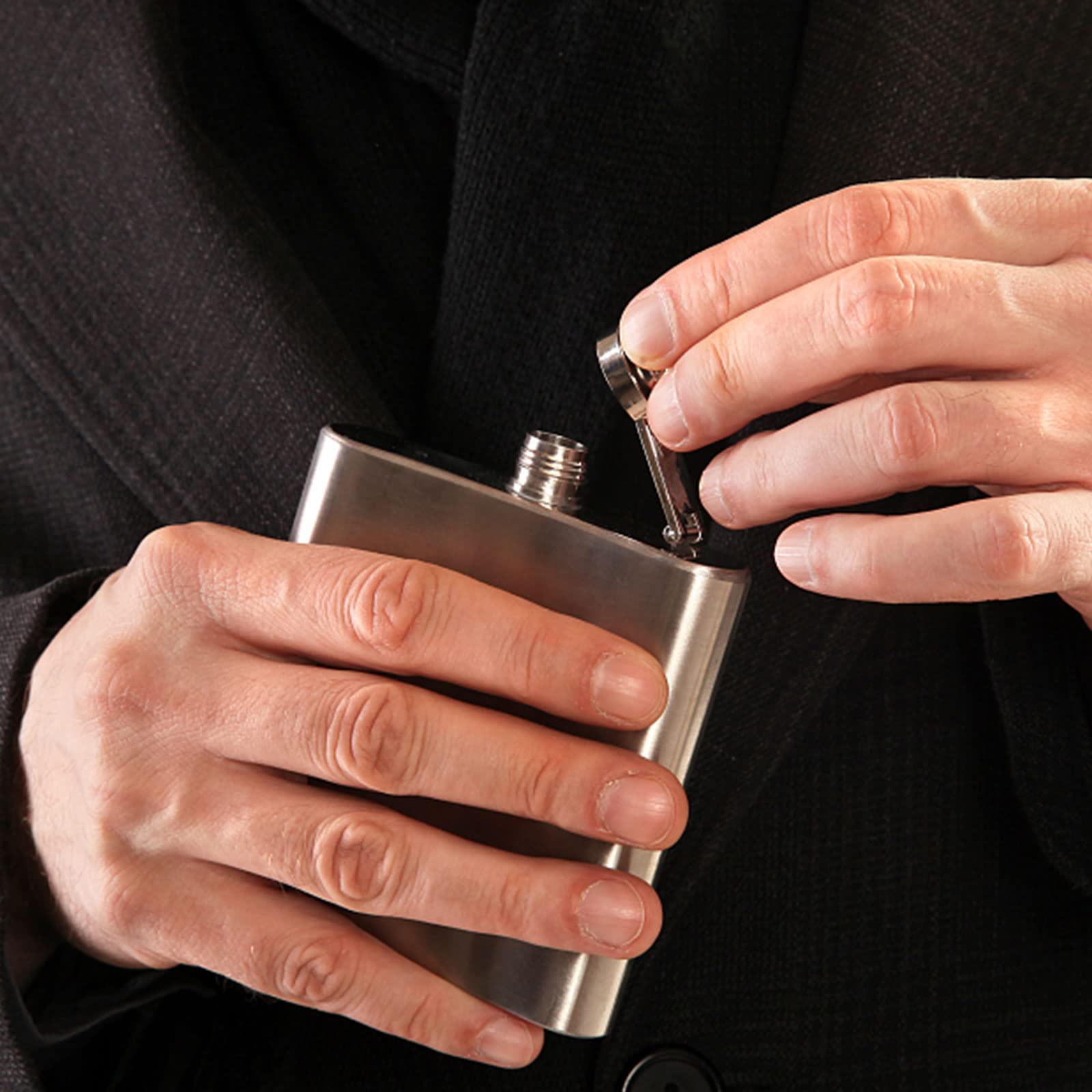 ASelected 8OZ Stainless Steel Hip Flask for Men & Women | Food Grade | Includes Funnel 4