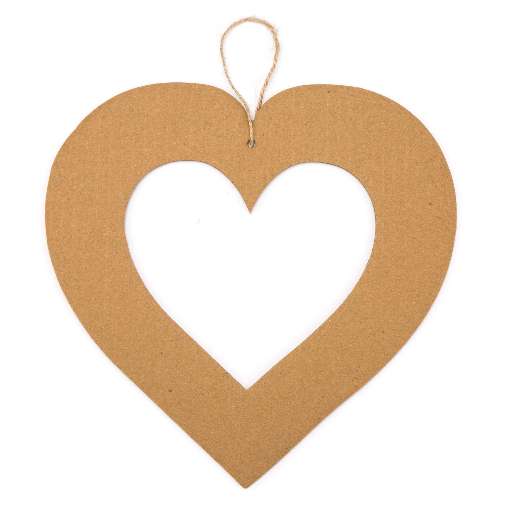 Baker Ross AR124 Heart Craft Wreaths for Kids Arts & Crafts | 10 Pack, 22cm Cardboard 3