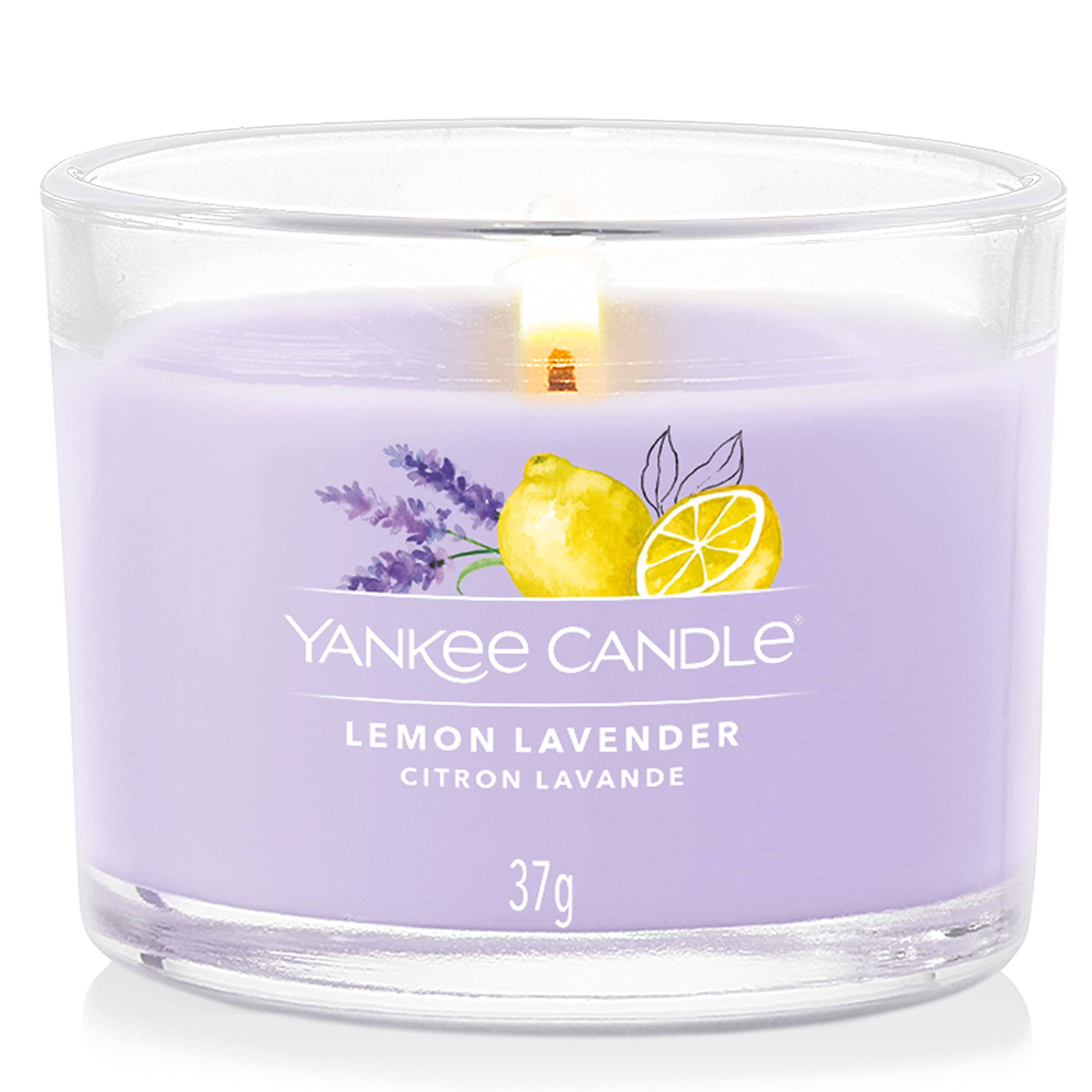 Yankee Candle Scented Candles Gift Set - 3 Filled Votive Candles | Lemon Lavender Scent | Soy Blend Wax 9
