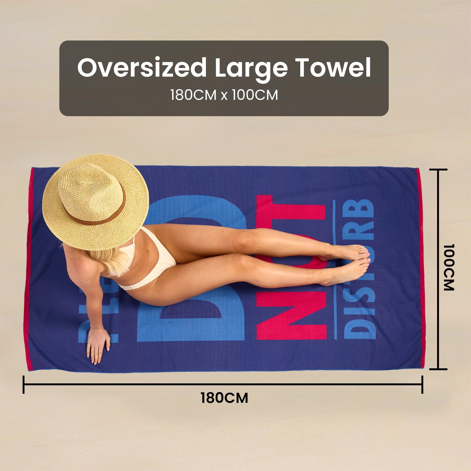 GC GAVENO CAVAILIA Microfibre Beach Towel - Quick Dry, Sand Free, Non-Slip | 180 x 100 cm (1 Piece) 7