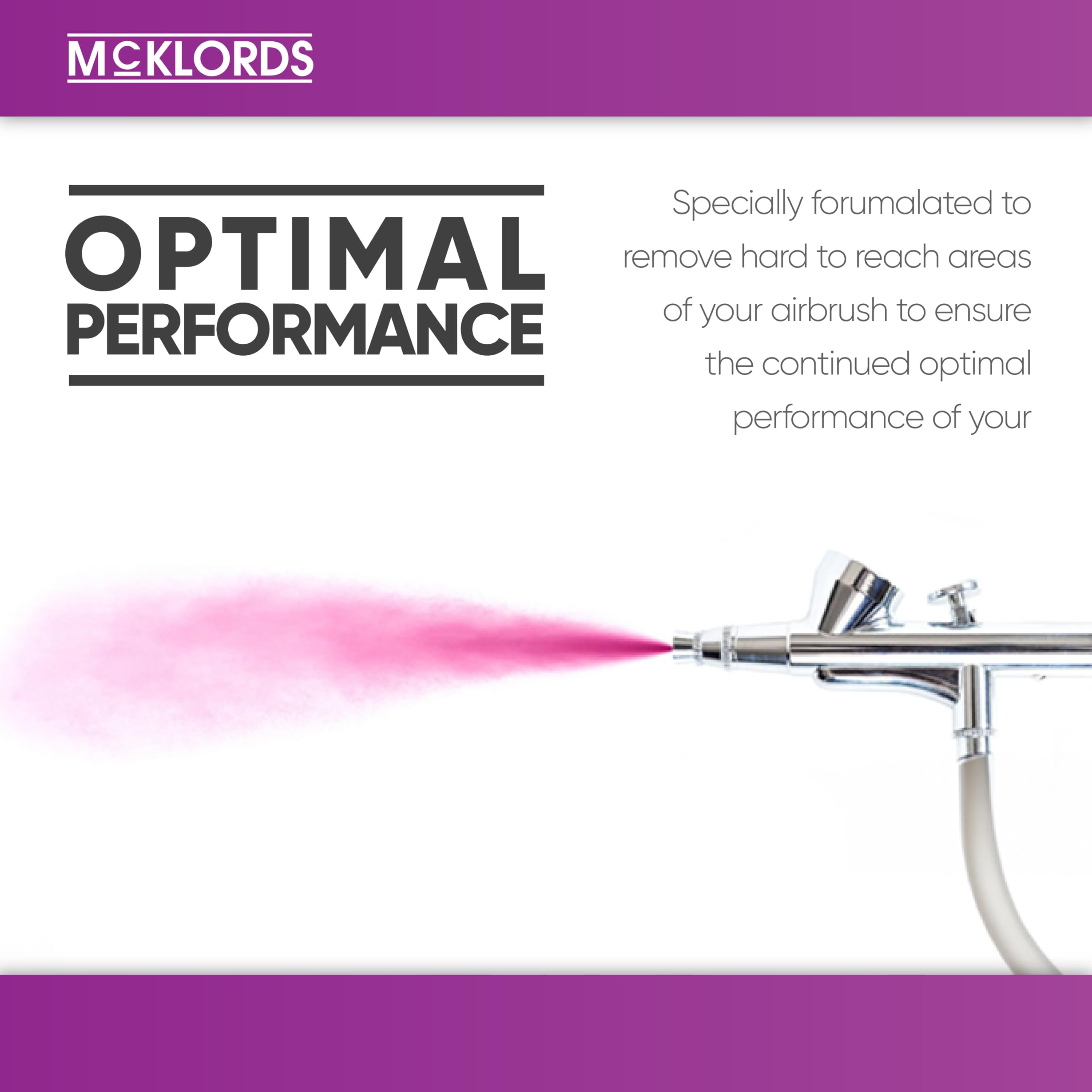 McKLords Airbrush Cleaning Solution - High-Strength General Purpose Cleaner | 250 ml Liquid 9