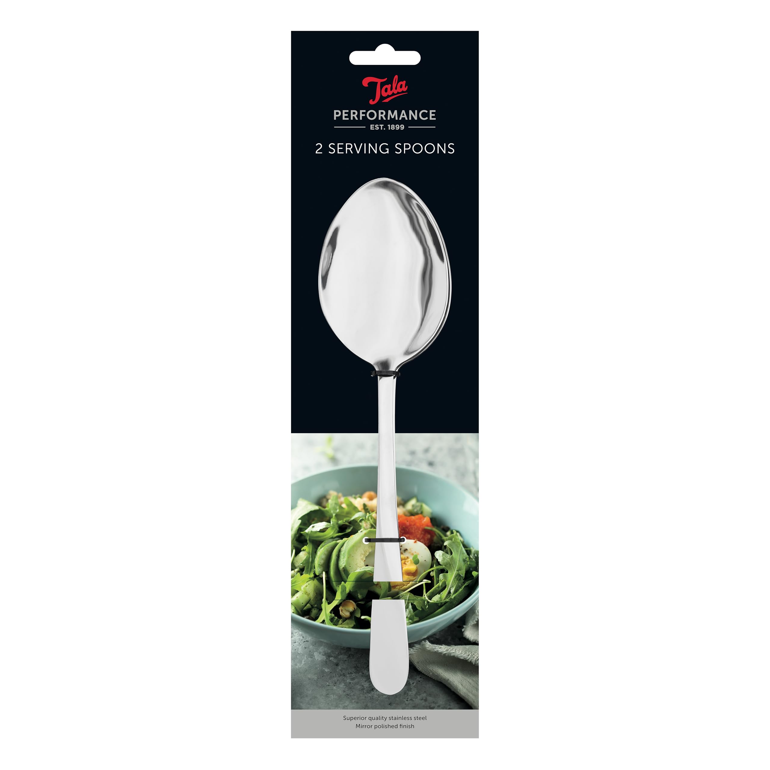 Tala Performance Stainless Steel Serving Spoons - Premium 2 Piece Set | Dishwasher Safe 3