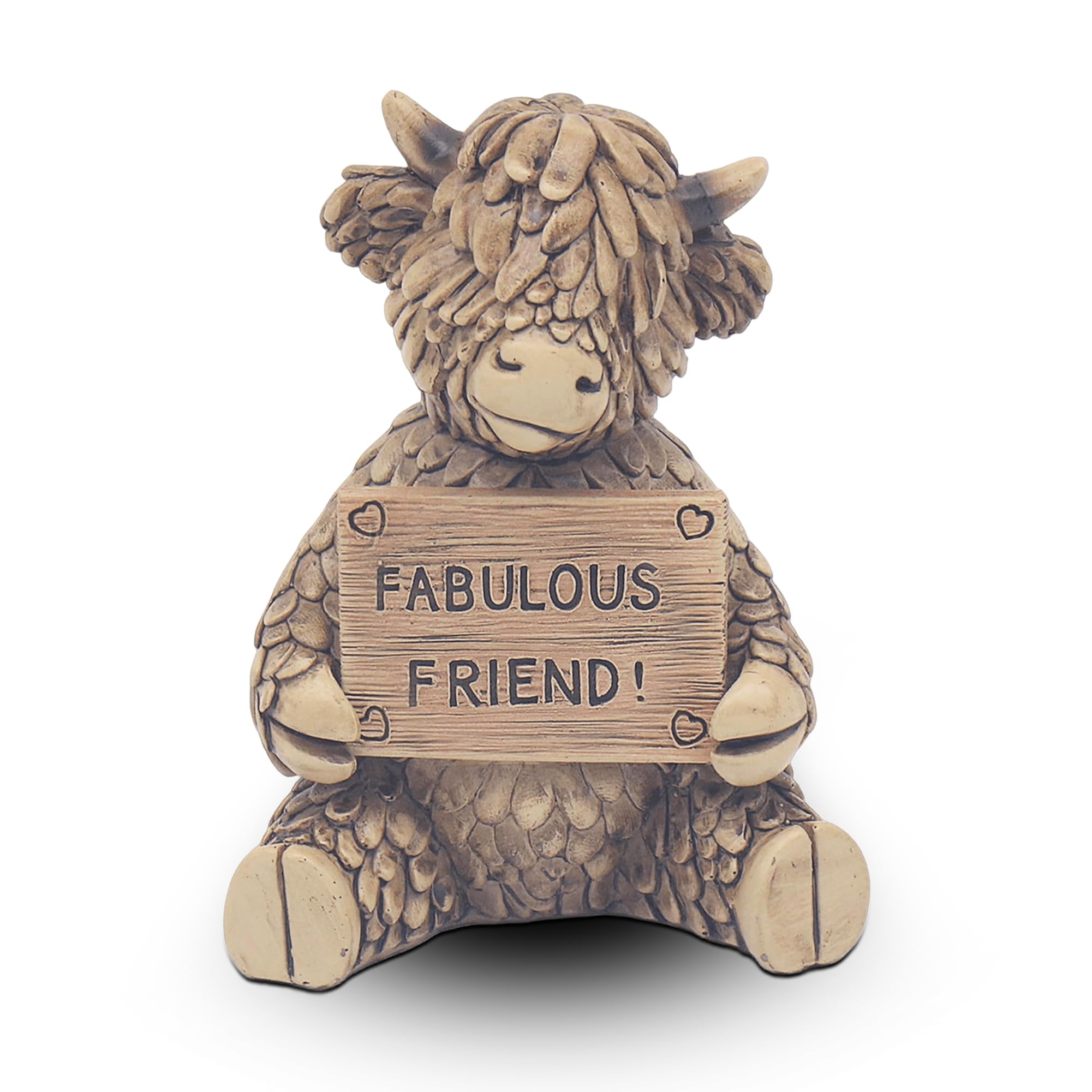 Lesser & Pavey Hughie Highland Cow Fab Friend Home Decor Figurine | 72x55x102mm 1