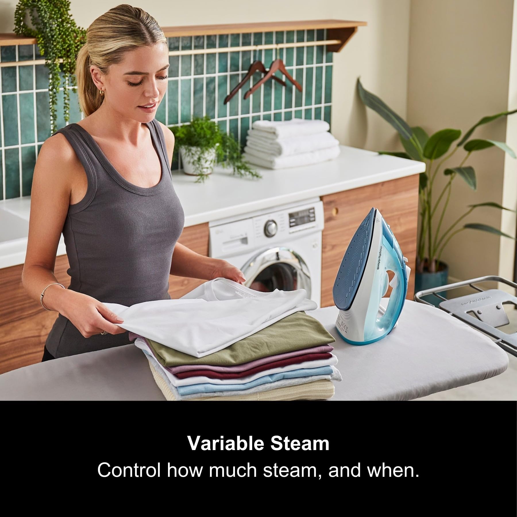 Morphy Richards Crystal Clear Steam Iron - 2400W Power, 100g Steam Boost, Ceramic Soleplate 6