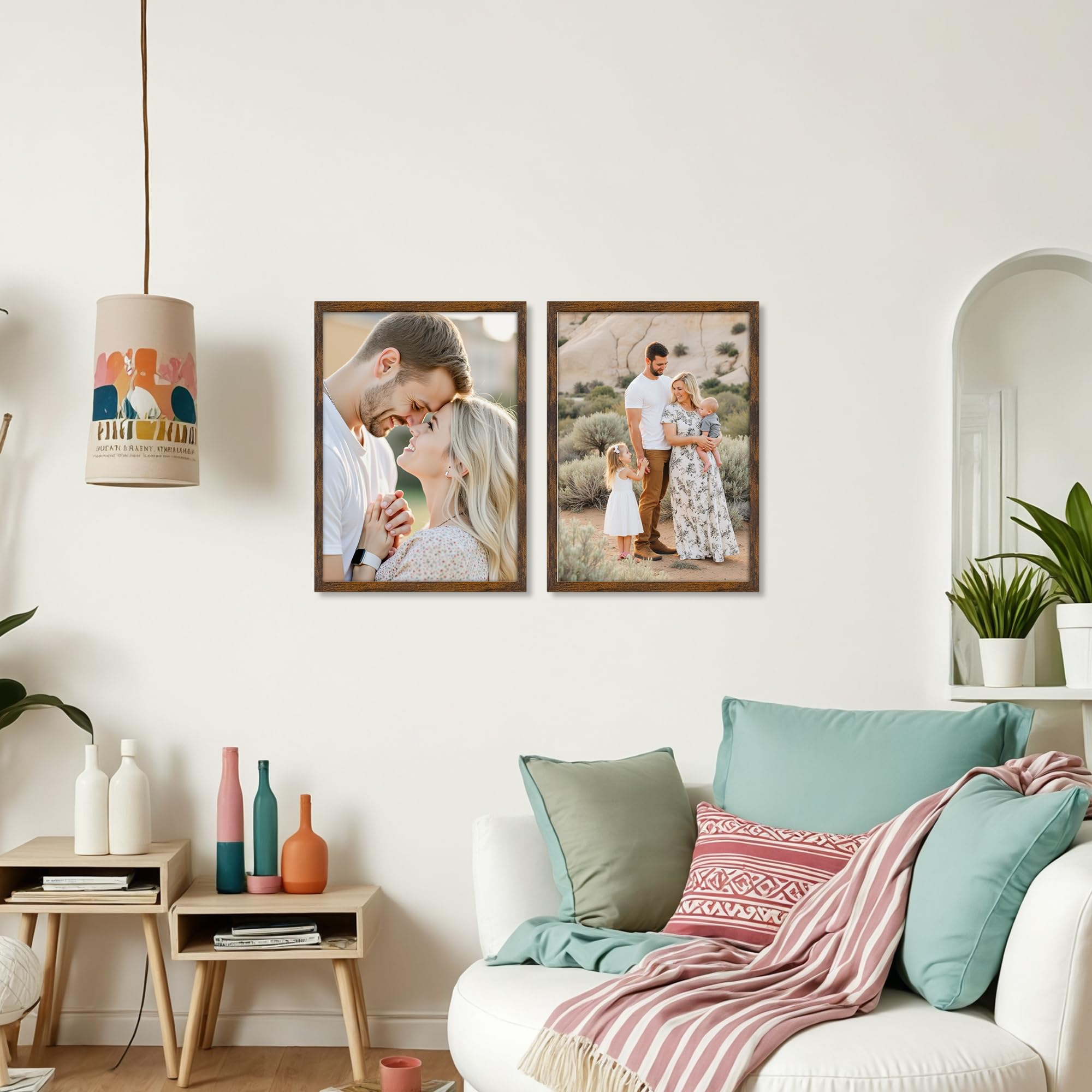 Ditwis A4 Picture Frame Brown for Certificates, Documents, Artwork, and Photos | Wall or Tabletop Display 4