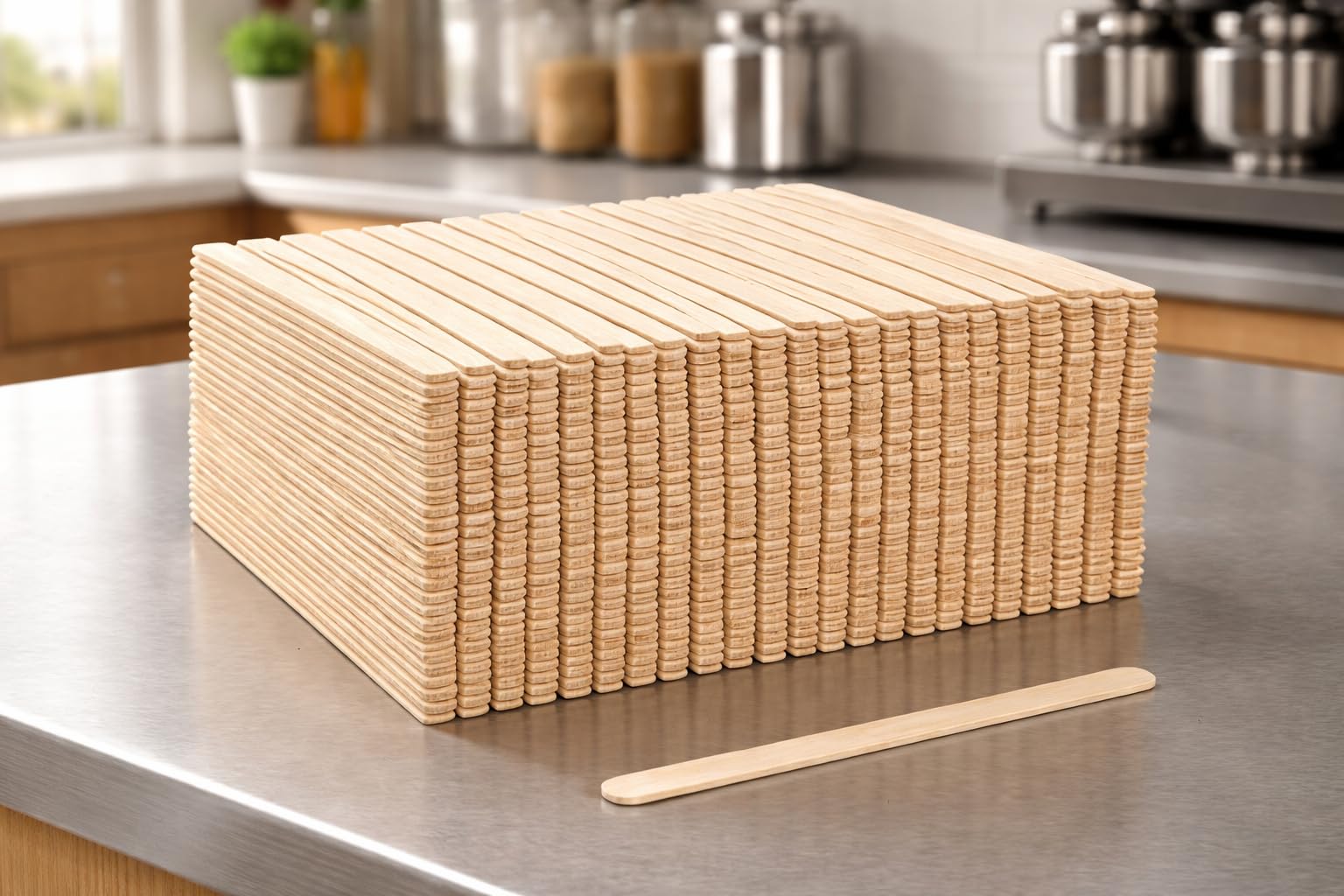 1ABOVE Wooden Coffee Stirrers - 1000 Pack, 140mm (5.5') Disposable Birch Wood 5