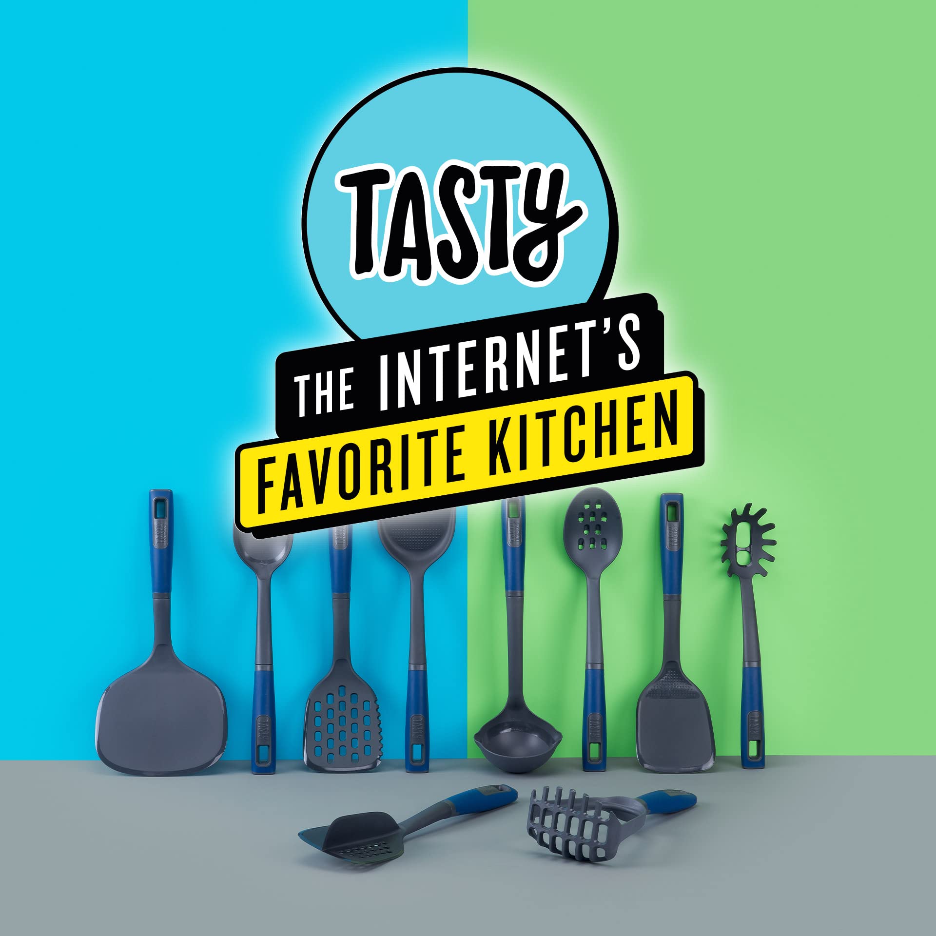 Tasty Pancake Turner - Extra Large, Soft-Touch Handle, Heat Resistant up to +220°C | Dark Blue/Grey 7