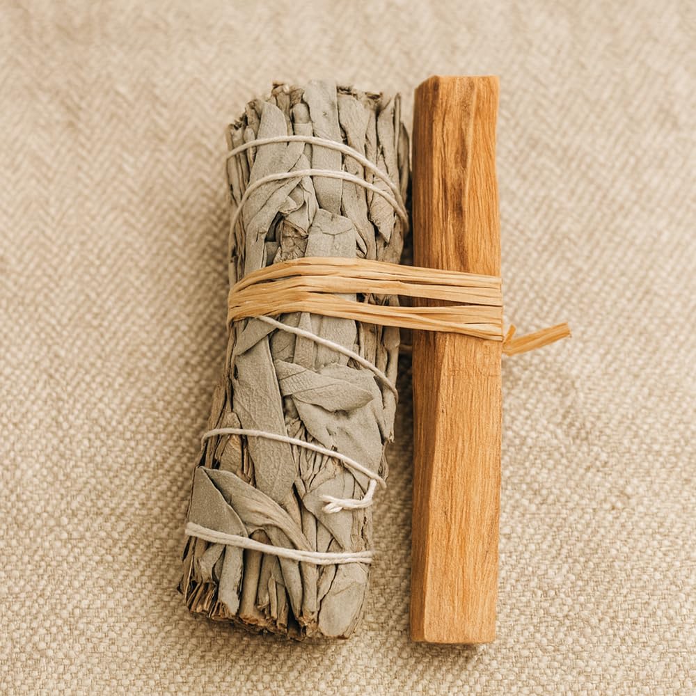 VIE Sage Smudge Stick - White Sage & Palo Santo Blend | Energy Clearing | Pack of 1