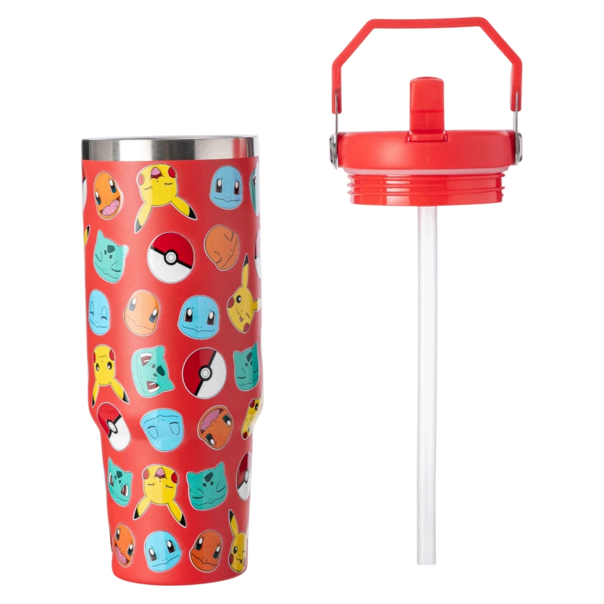 HOX Pokémon Stainless Steel Tumbler - 850ml Capacity | Keeps Cold 17 Hrs | Handle 7
