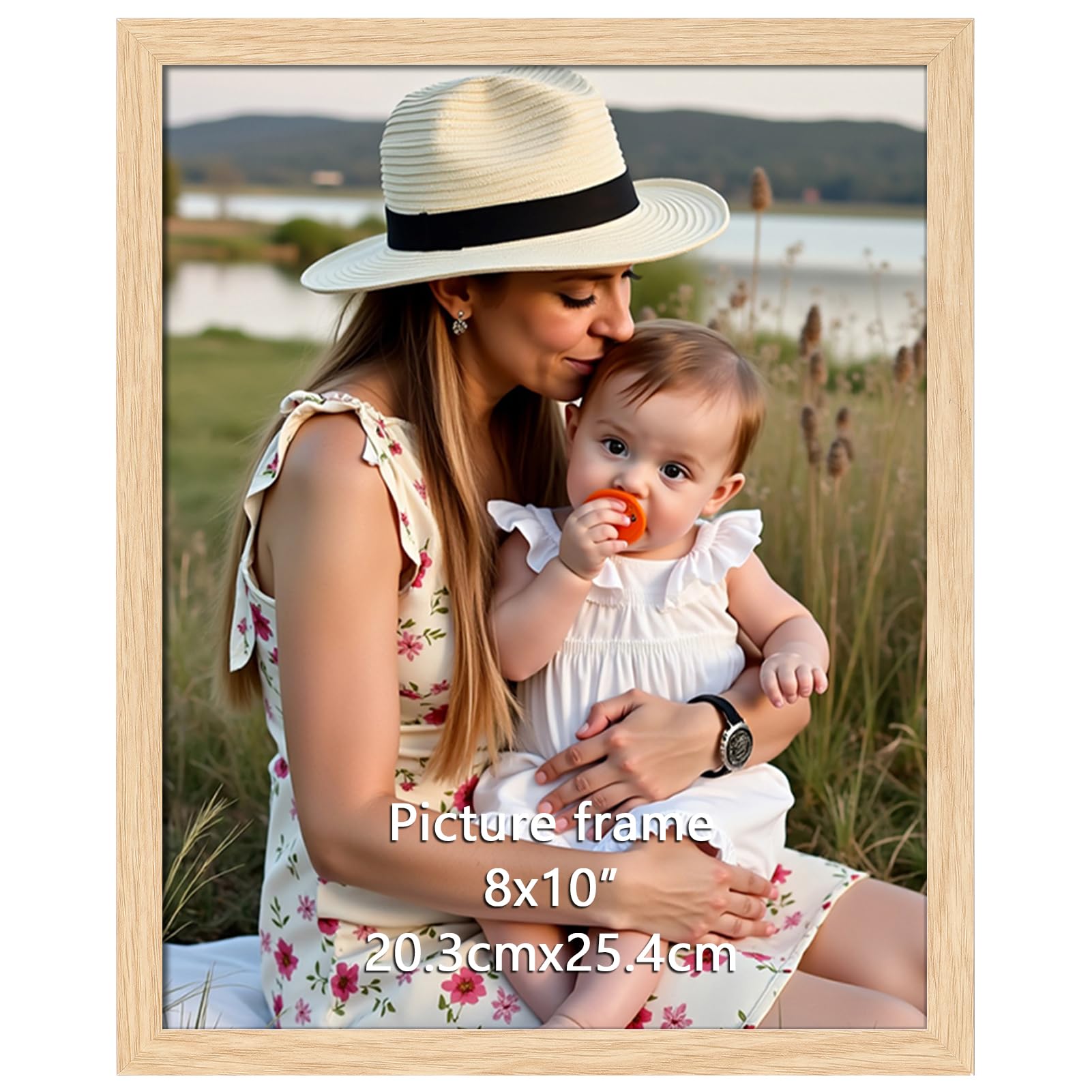 Ditwis 8x10 Photo Frame Wood Colour | Wall or Tabletop Display | PVC Frame, PS Window 1