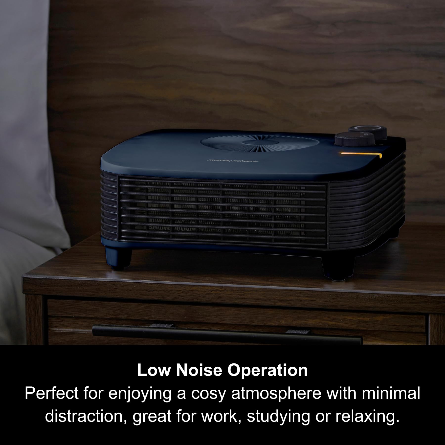 Morphy Richards HeatFlux 2000W Flat Fan Heater | Adjustable Thermostat | Grey 7