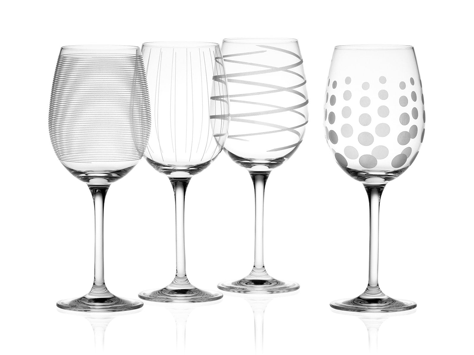 MIKASA Cheers Set of 4 Crystal White Wine Glasses | 450 ml (15 fl oz) Capacity | Dishwasher Safe 1