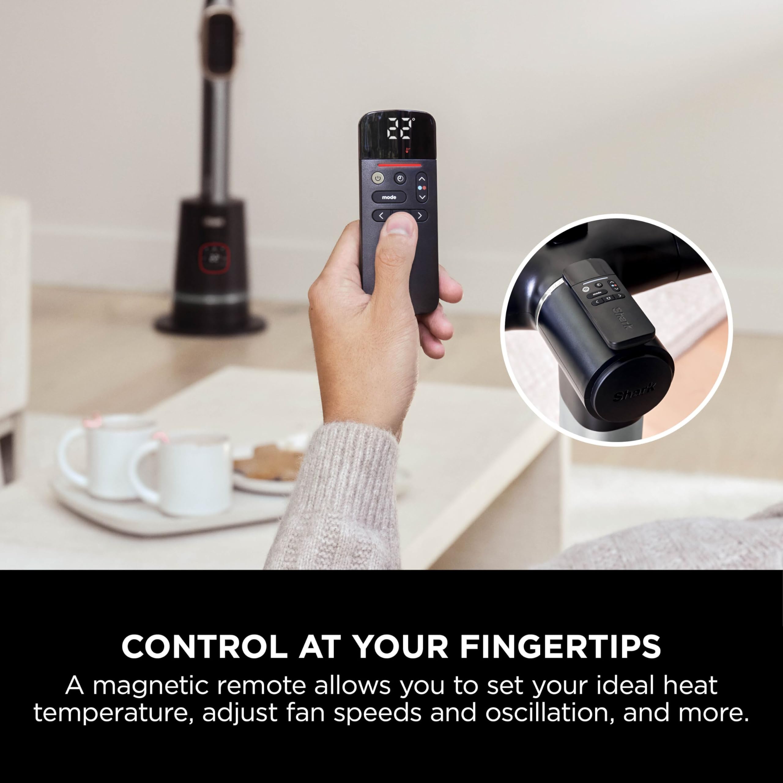 Shark TurboBlade Cool + Heat Tower Fan and Heater | Bladeless | Remote Included | 2200W 5