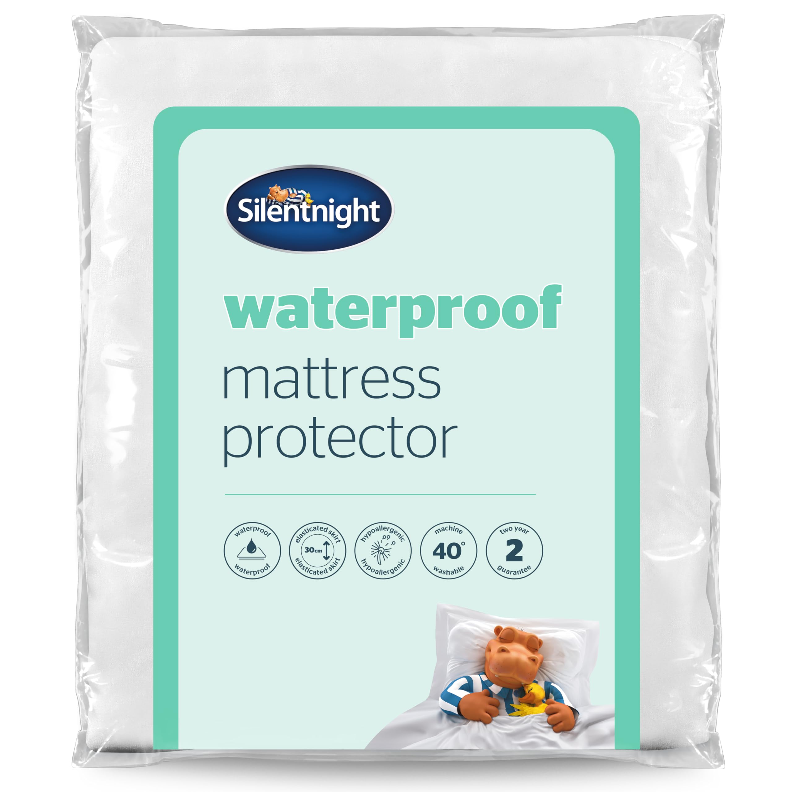 Silentnight Waterproof Mattress Protector - Small Double | Microfibre | Rustle Free 1