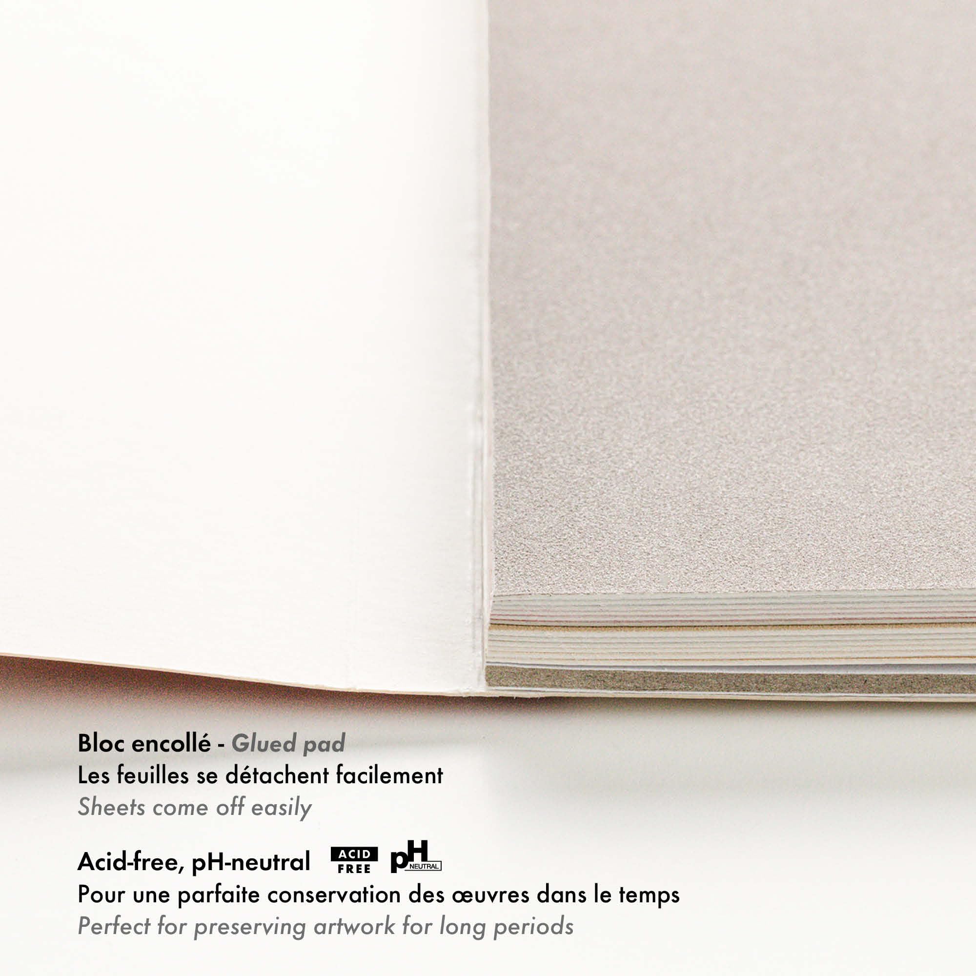 Clairefontaine Pastelmat Glued Pad - 12 Sheets for Dry & Wet Pastel Techniques | 18x24 cm | 280g 2