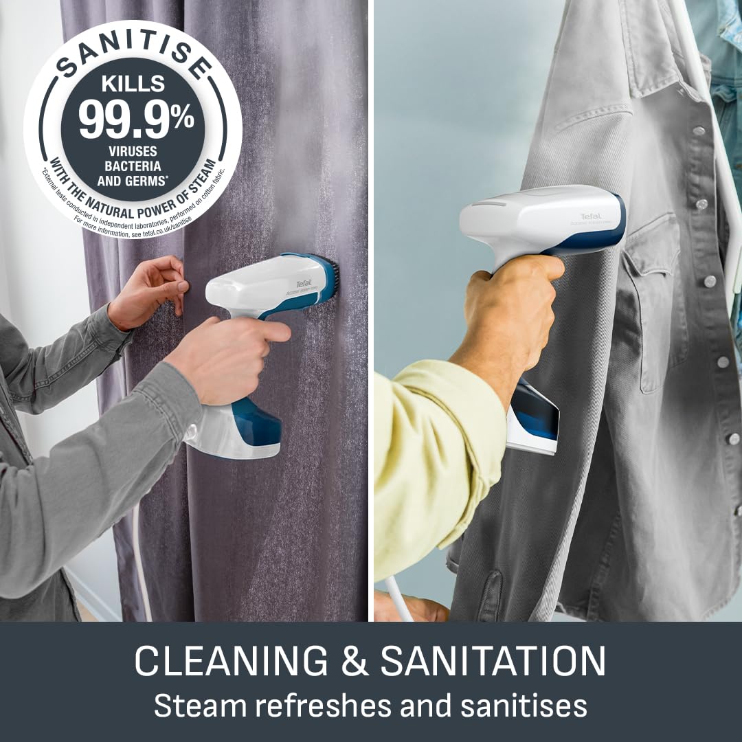 Tefal Access Steam Easy Handheld Clothes Steamer - 1400W Power | 15s Heat-Up | 150ml Tank 8