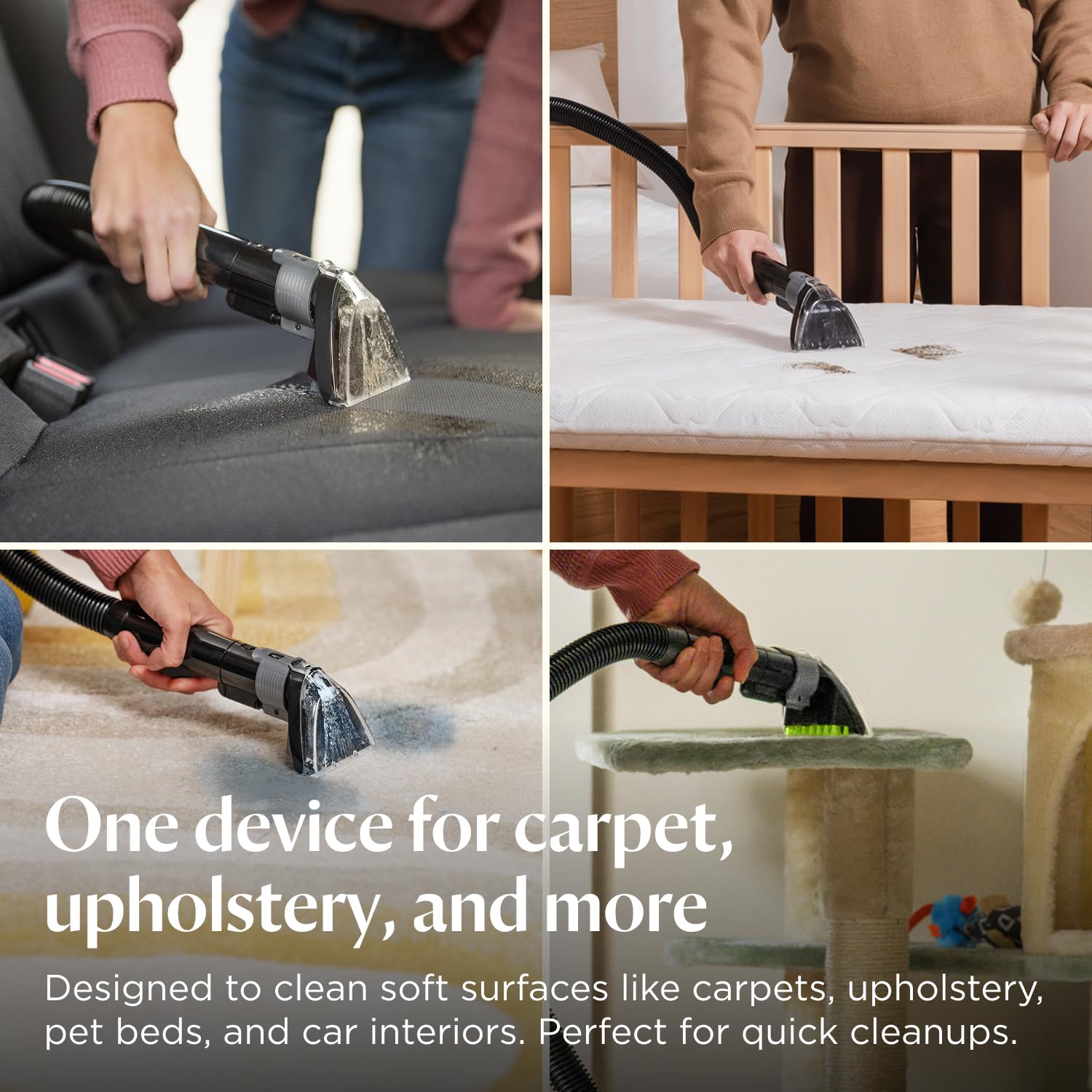 BISSELL SpotClean C5 Pet Portable Carpet Cleaner - 16.4K Pa Suction | Dual Tank | 69 dB Noise Level | 3928E 4
