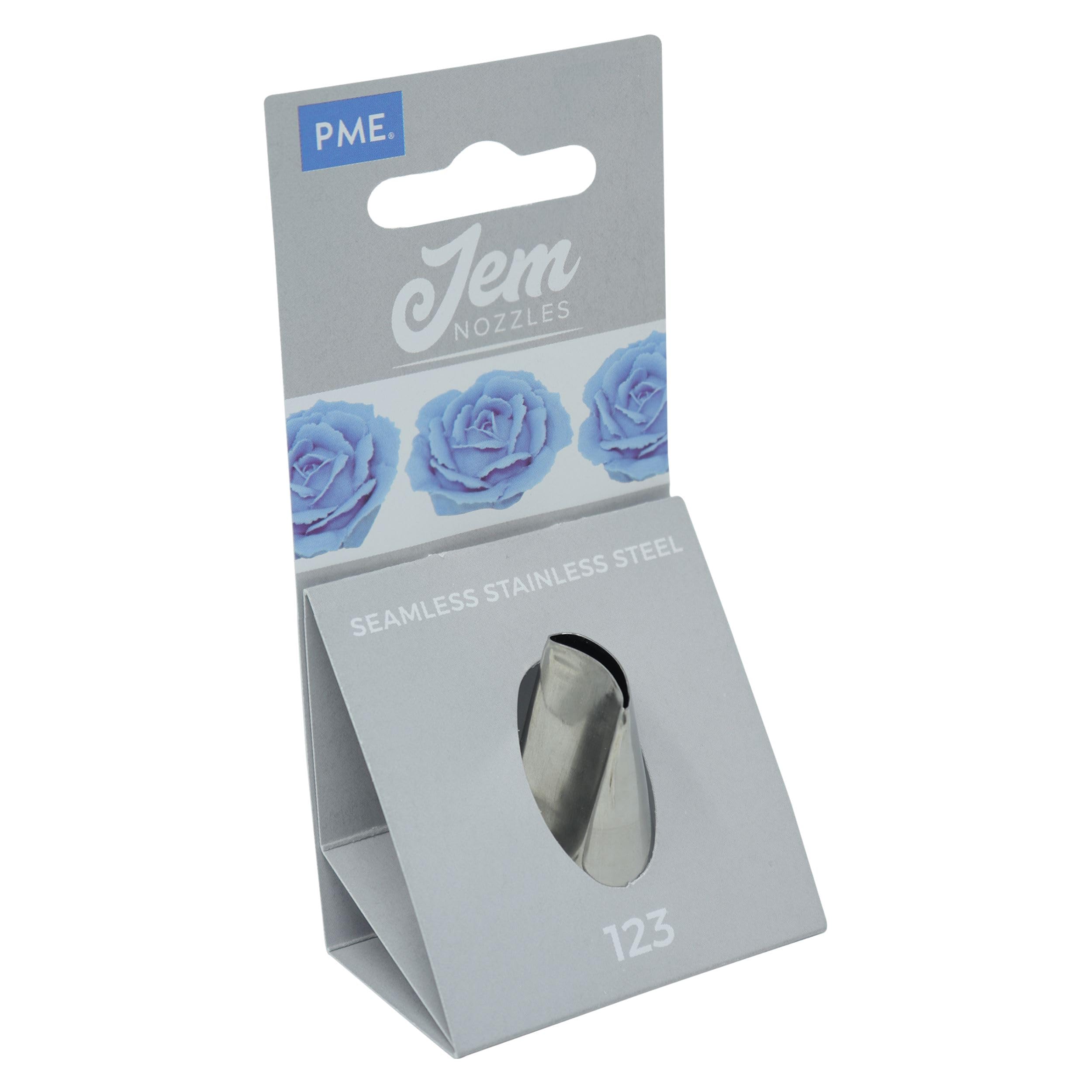 PME NZ123 JEM Large Petal / Ruffle Piping Nozzle | Stainless Steel | Tip 17 x 4 mm 6