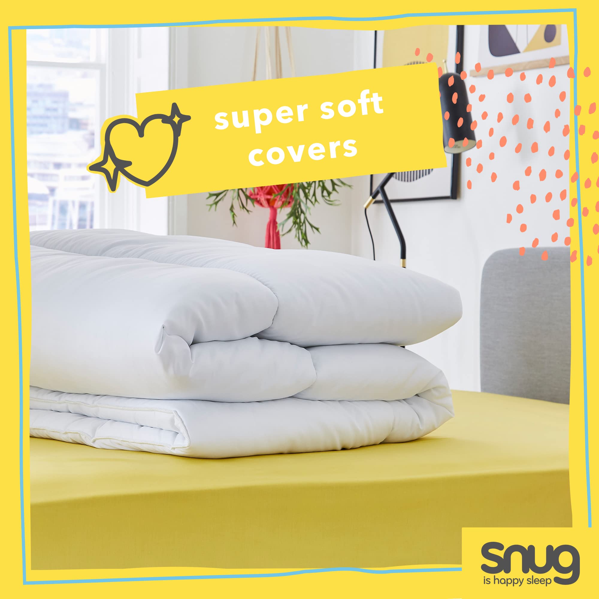 Snug is happy sleep Just Right Double Duvet - 10.5 Tog | Hollowfibre | Machine Washable 8