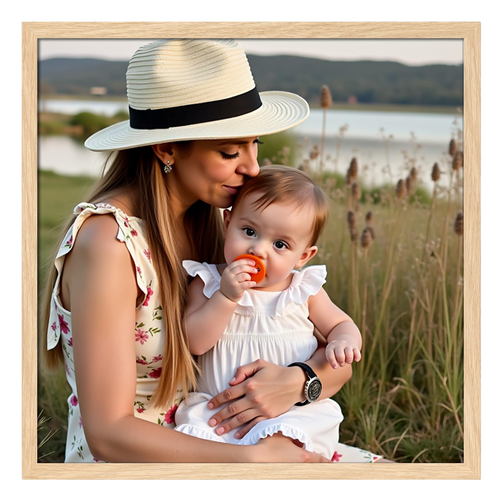 Ditwis 30x30 cm Wood Colour Picture Frame - Square 12x12 inch for Wall or Table Display 1