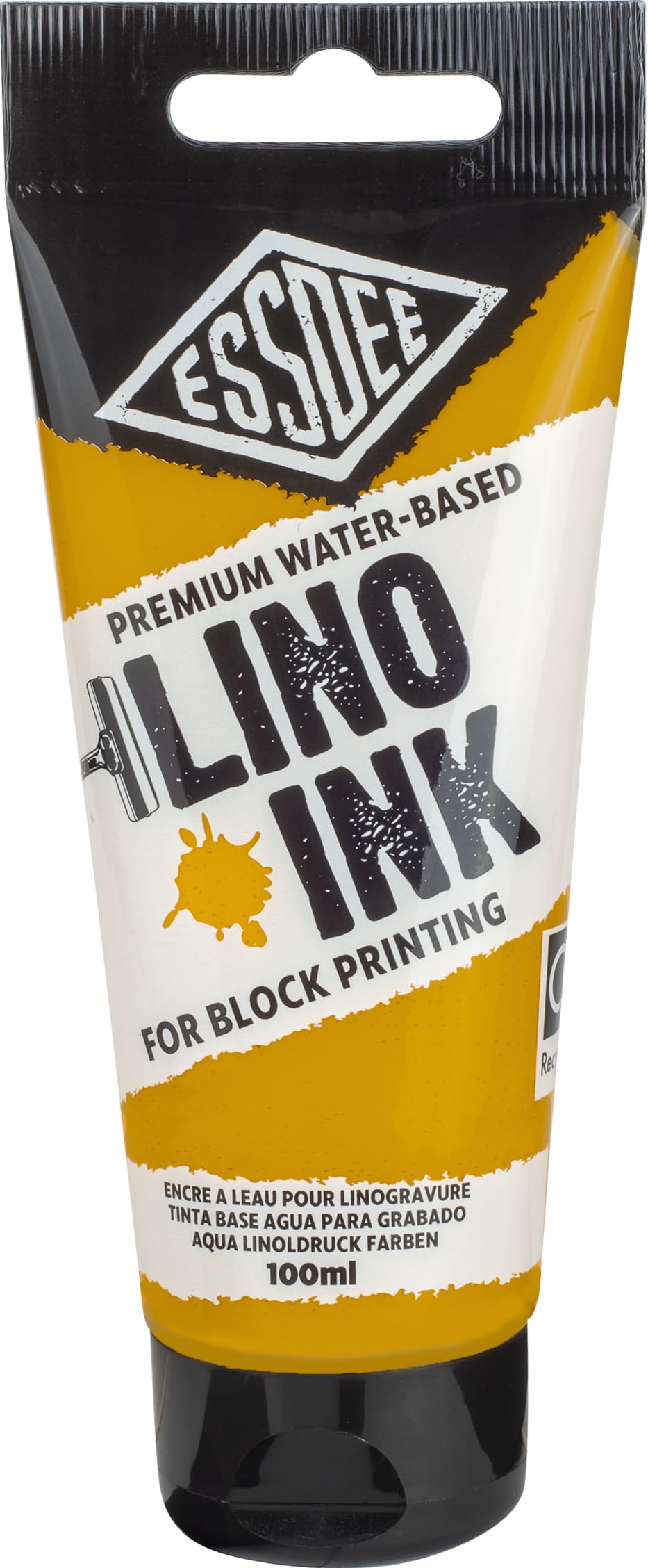 ESSDEE Block Printing Ink - Yellow Ochre | Water-Based | 100ml 1