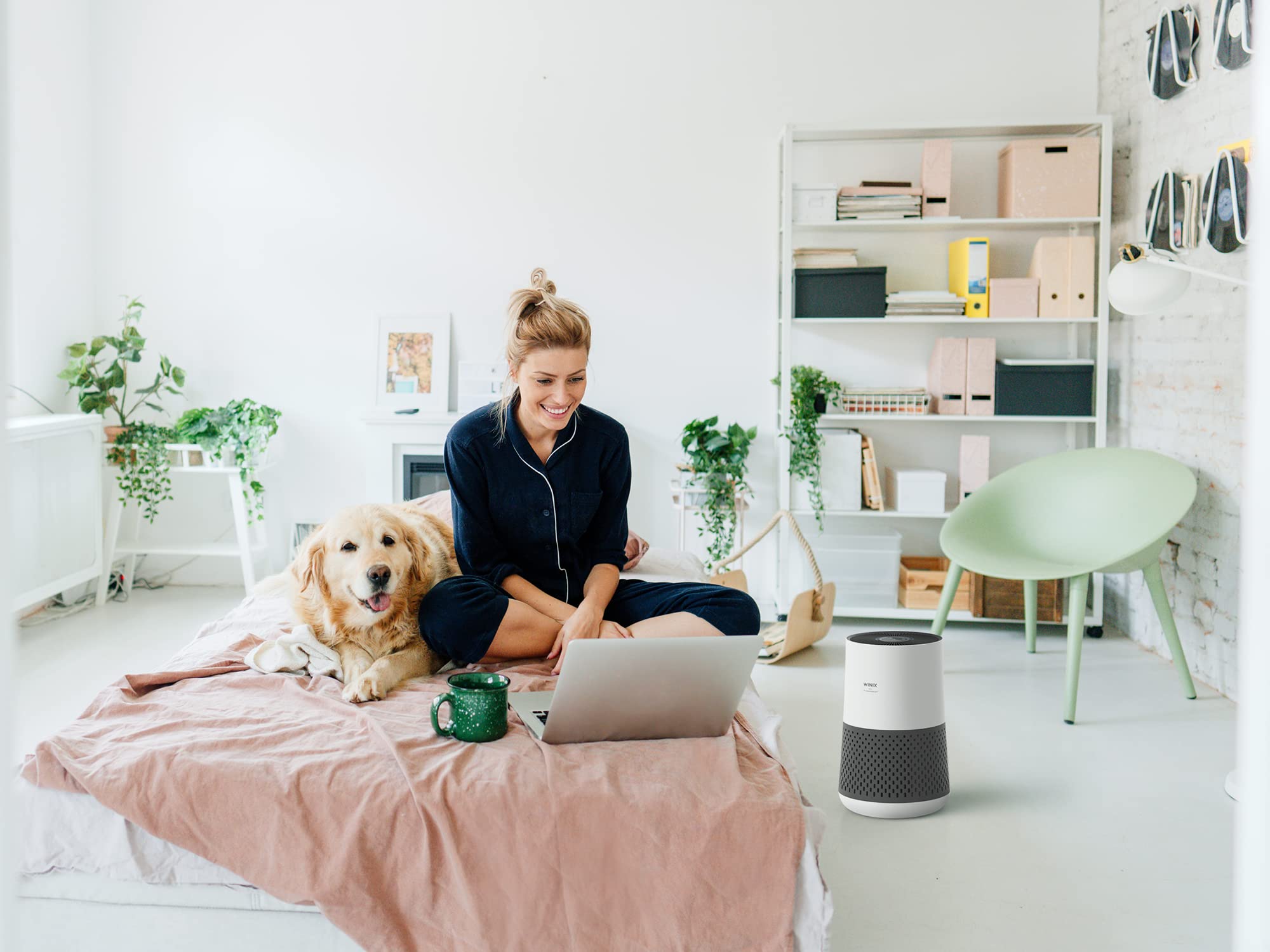 Winix Compact Air Purifier for Bedroom Home - CADR 250 m³/h | 50m² Coverage | HEPA & Carbon Filtration 5