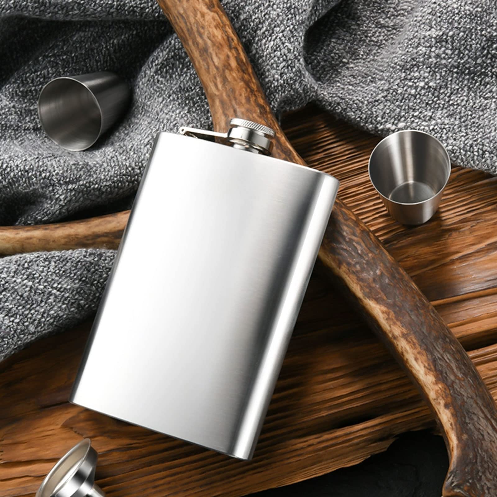 ASelected 8OZ Stainless Steel Hip Flask for Men & Women | Food Grade | Includes Funnel 7
