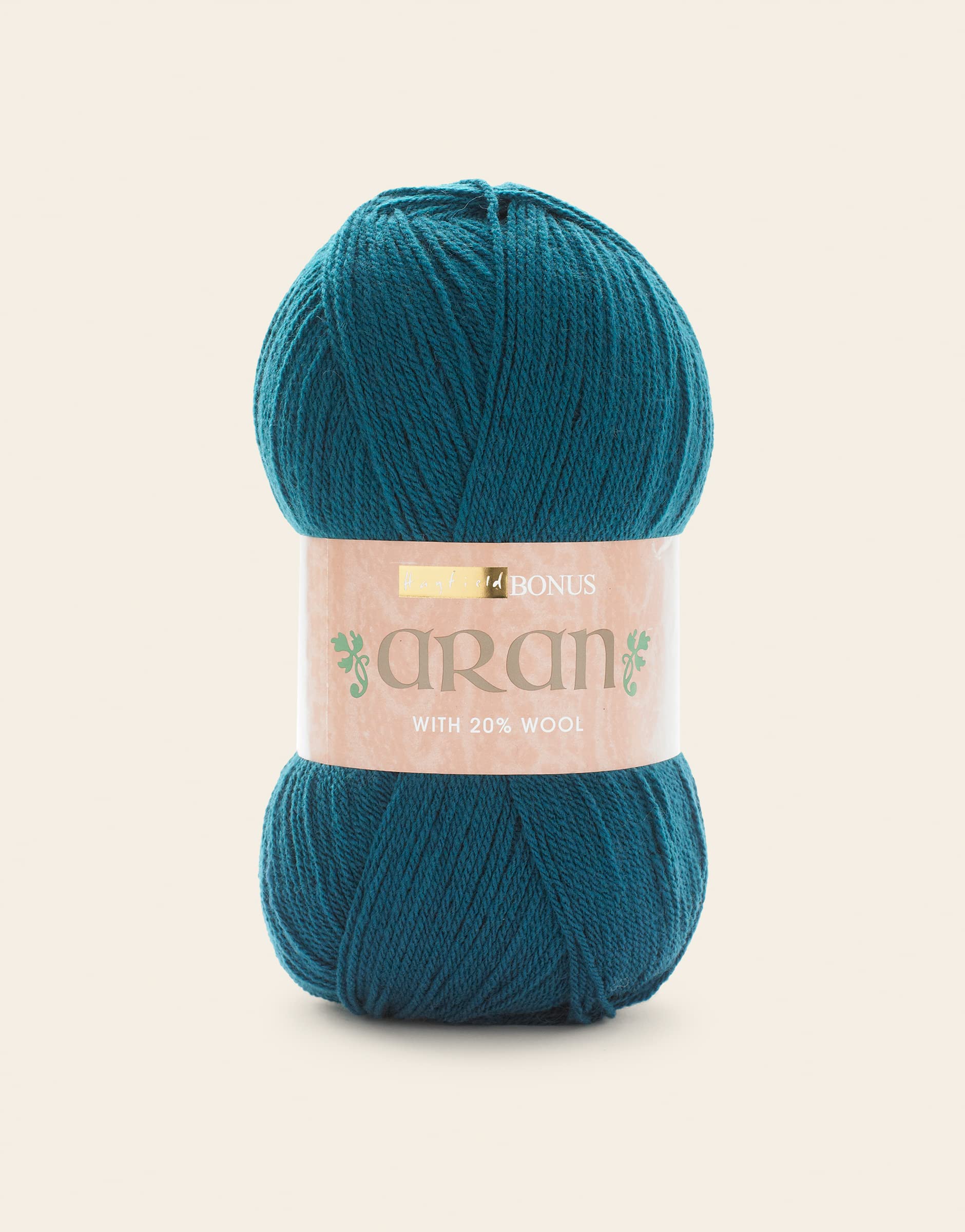 Sirdar Hayfield Bonus Aran with Wool Yarn - Kingfisher (769) | 400g Aran Weight 1