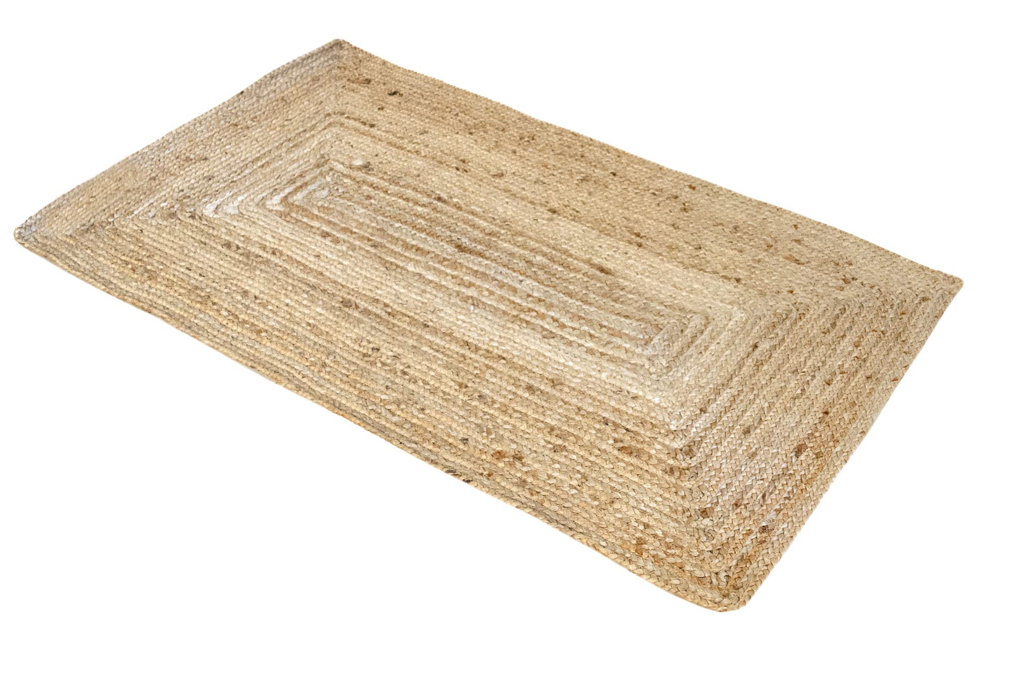 HAMID Alhambra Natural Jute Area Rug - 100% Natural Fiber | 60 x 110 cm | Hand-Woven 13