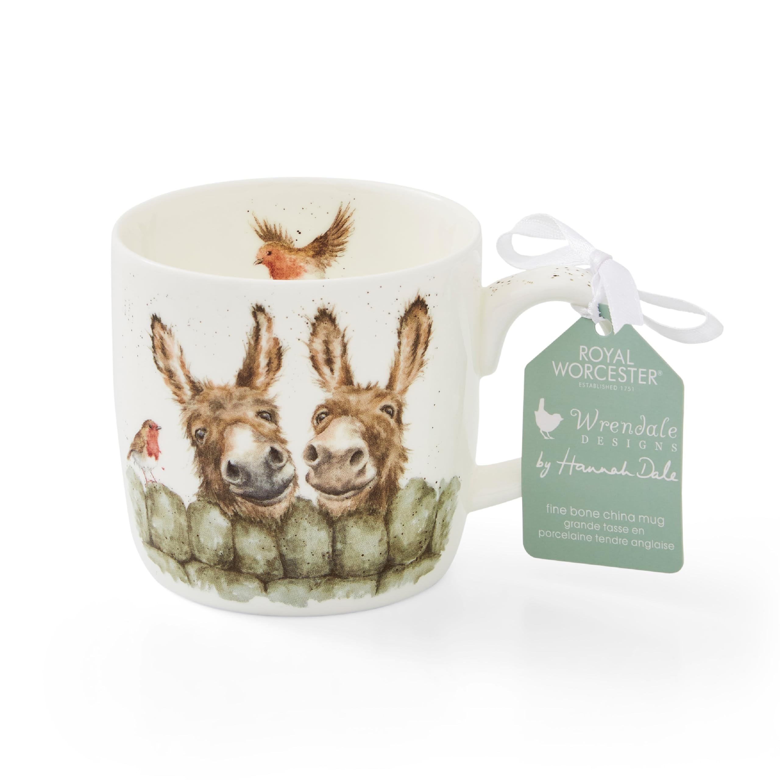 Wrendale Designs 'HEE Haw' Coffee Mug - Fine Bone China | 310ml Capacity | Dishwasher Safe 1