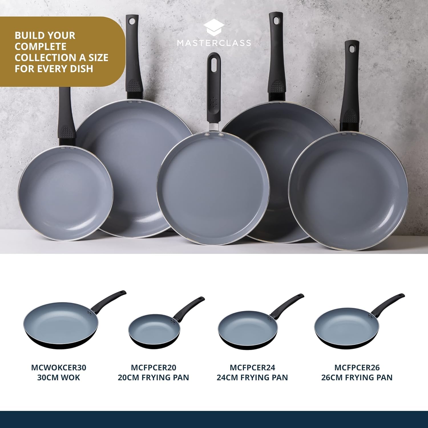 MasterClass 24 cm Eco Induction Crepe & Pancake Pan | Chemical Free Non-Stick | Aluminium/Iron 6