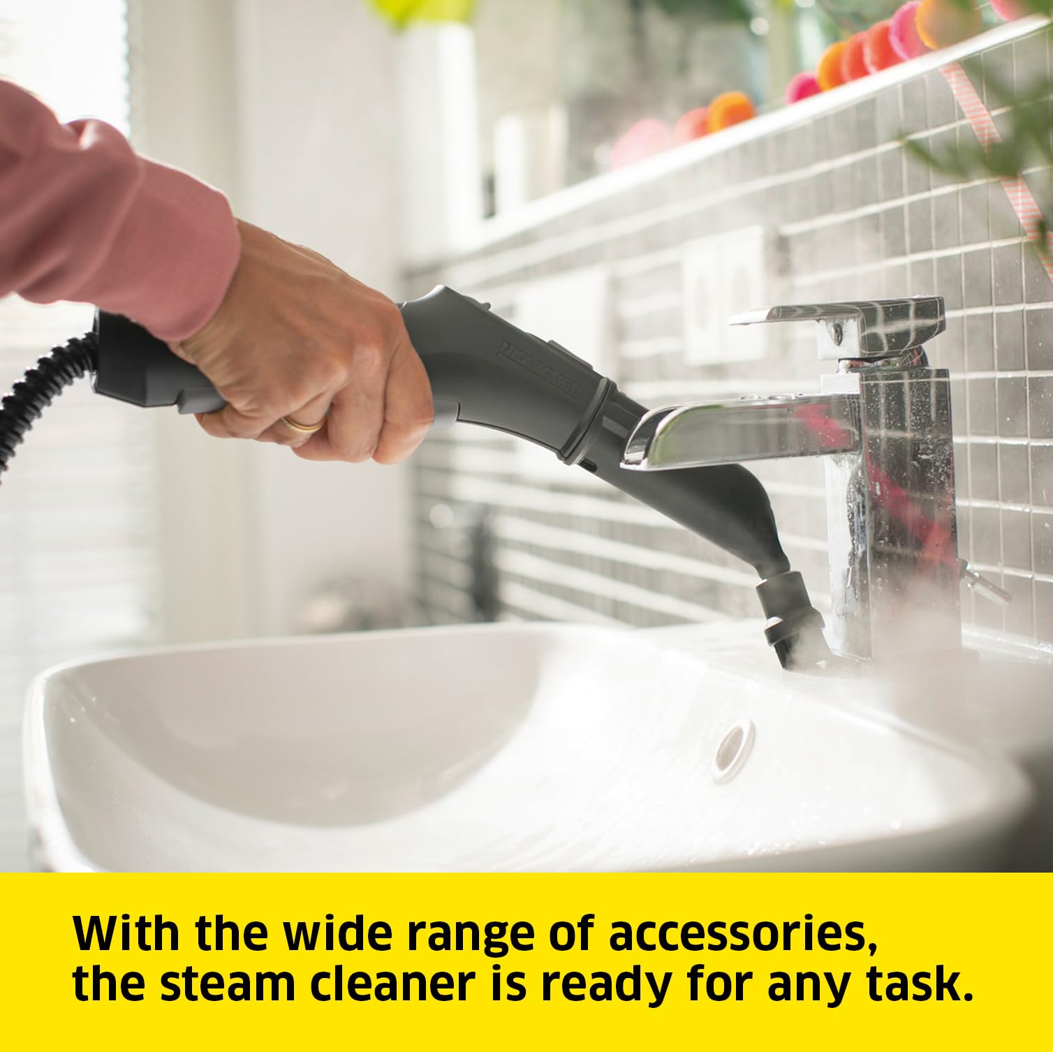 Kärcher Steam Cleaner SC 4 EasyFix - 3.5 bar Steam Pressure | 2000W Power | Hygienic Cleaning 4