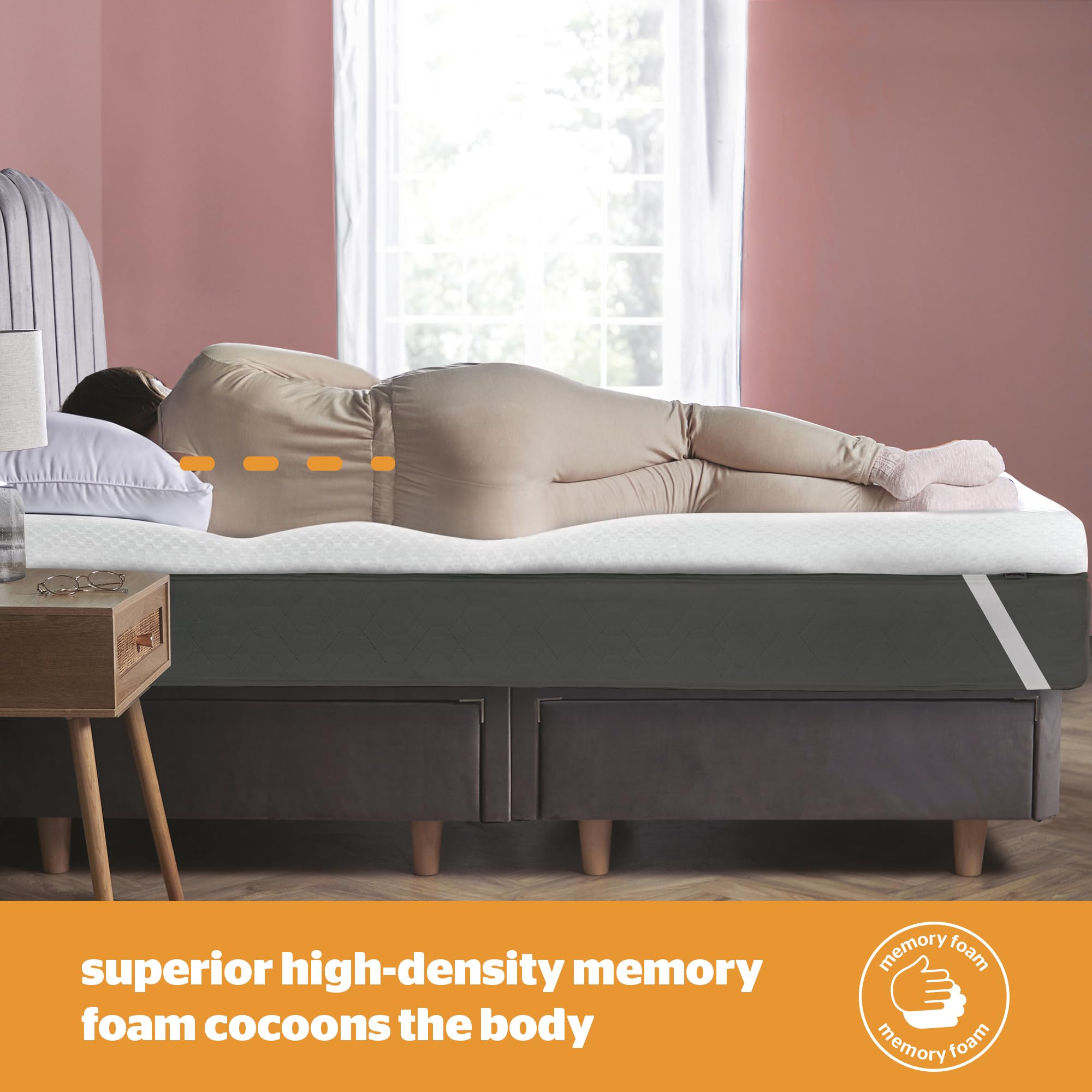 Silentnight Impress Memory Foam Mattress Topper - 5cm Thick | Small Double | Hypoallergenic 3