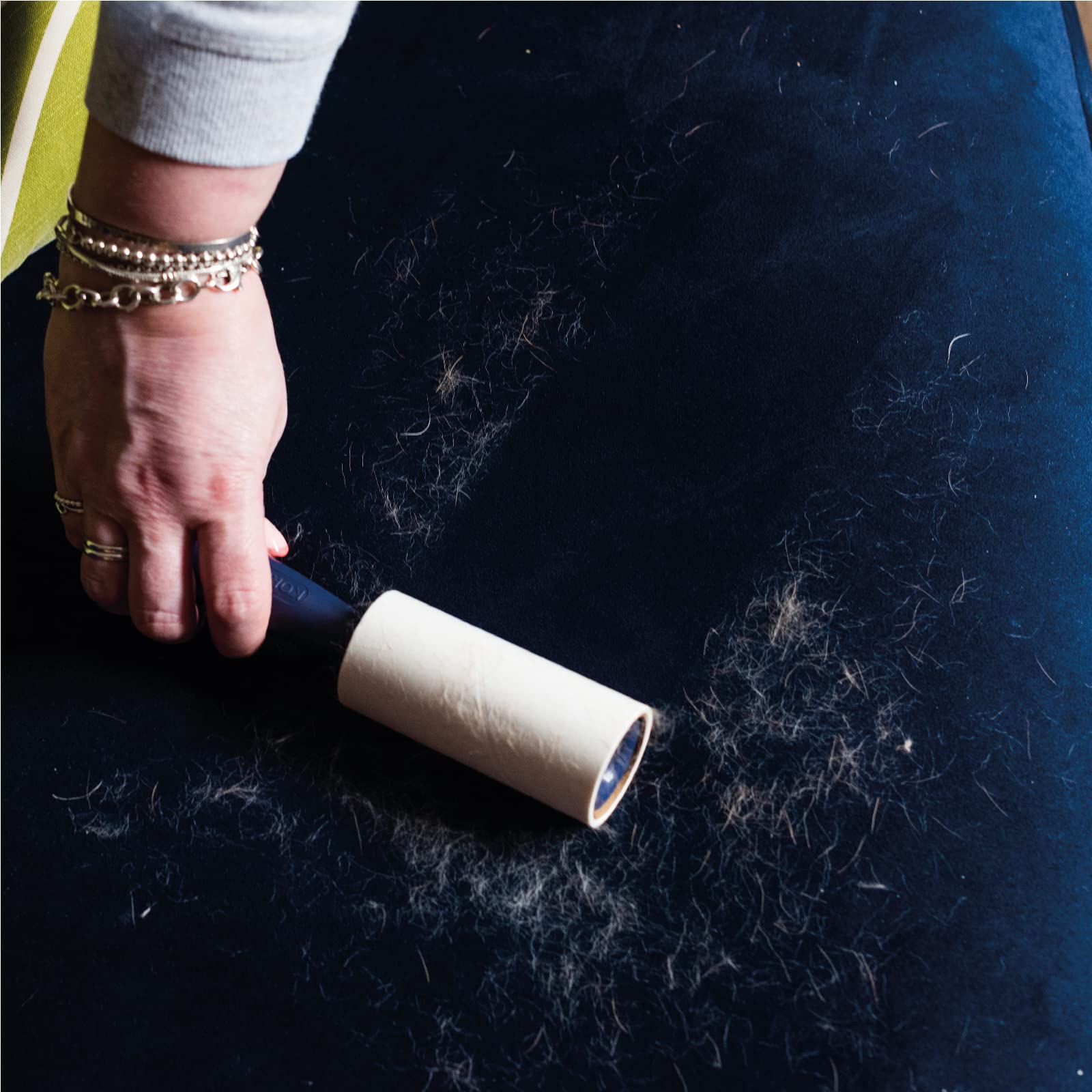 KORBOND Lint Roller for Clothes & Pet Hair Remover | 35 Easy-Peel Sheets | Blue 8