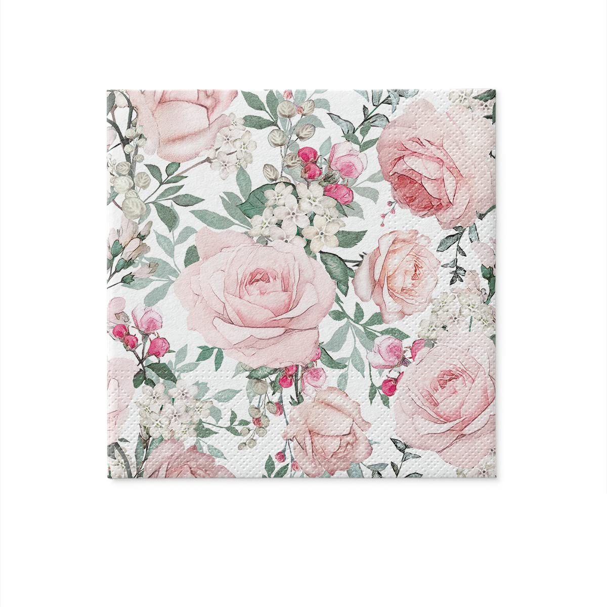PAW Decor Collection Napkins - 3-Ply Gorgeous Roses | 20 Pieces | 33 x 33 cm 3